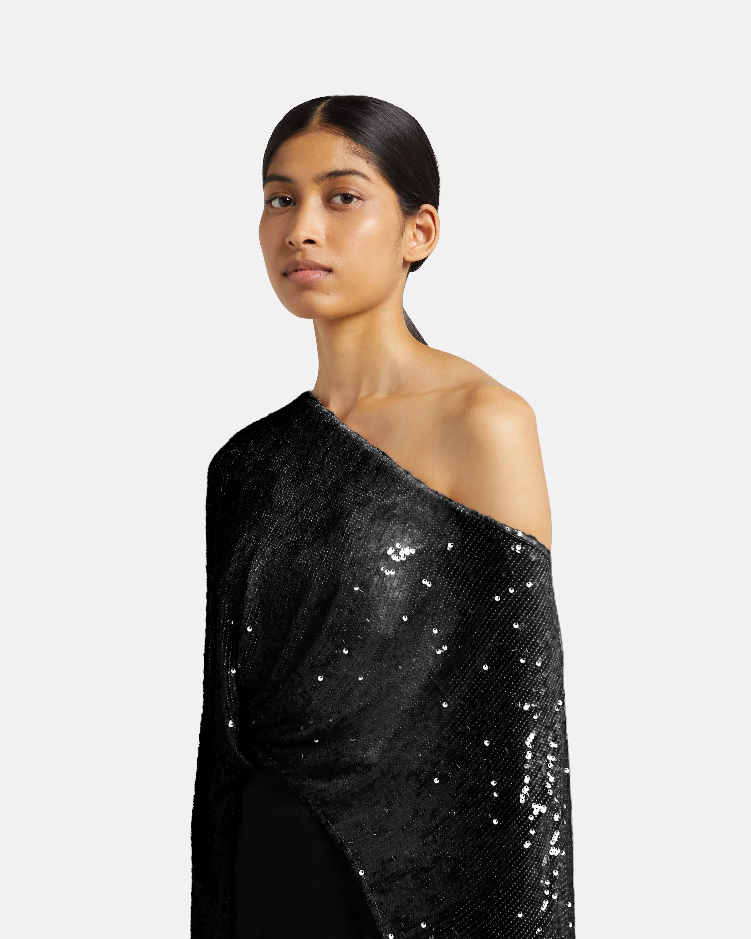Cadenza Black Long Dress - Image 3