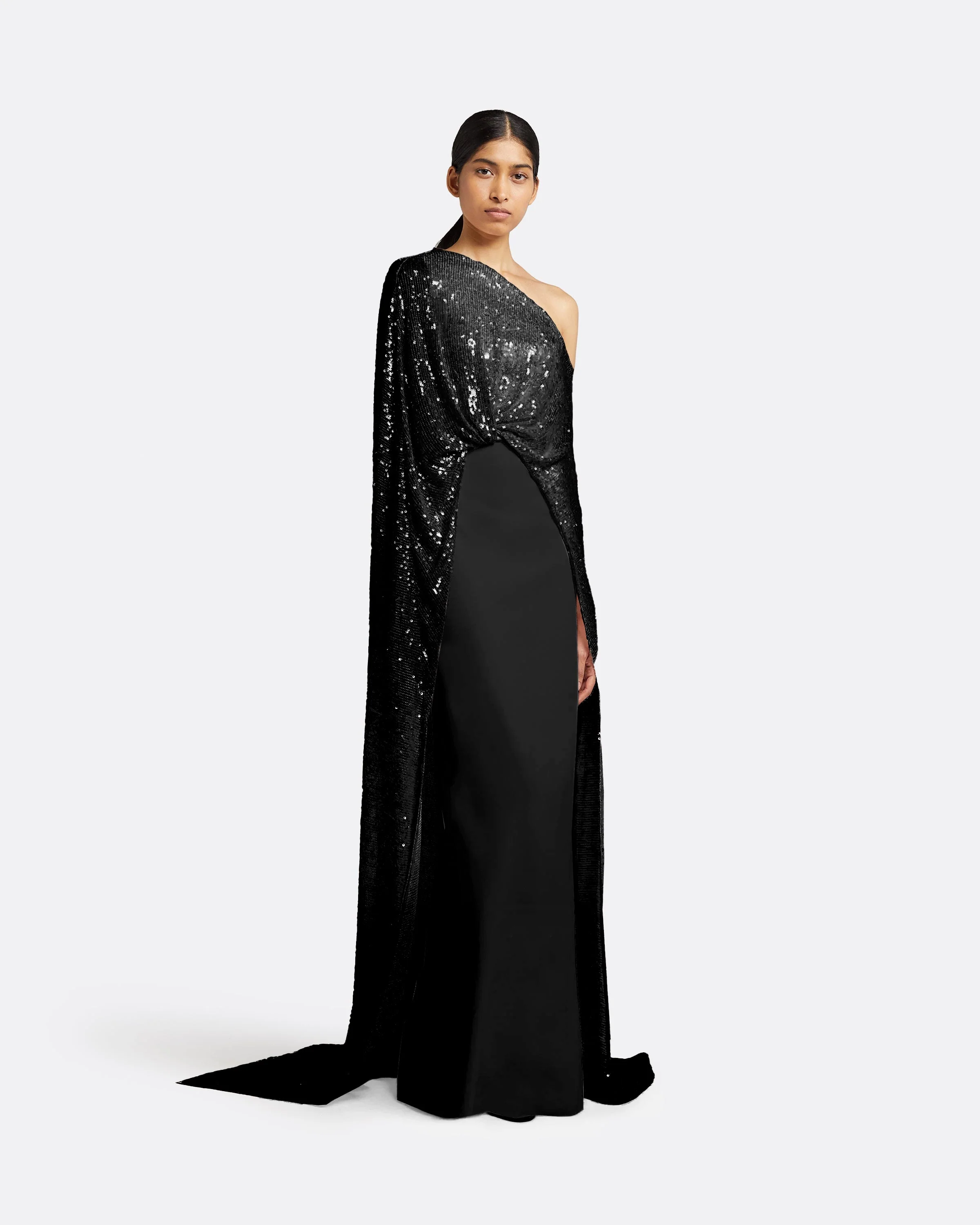 Cadenza Black Long Dress - Image 4