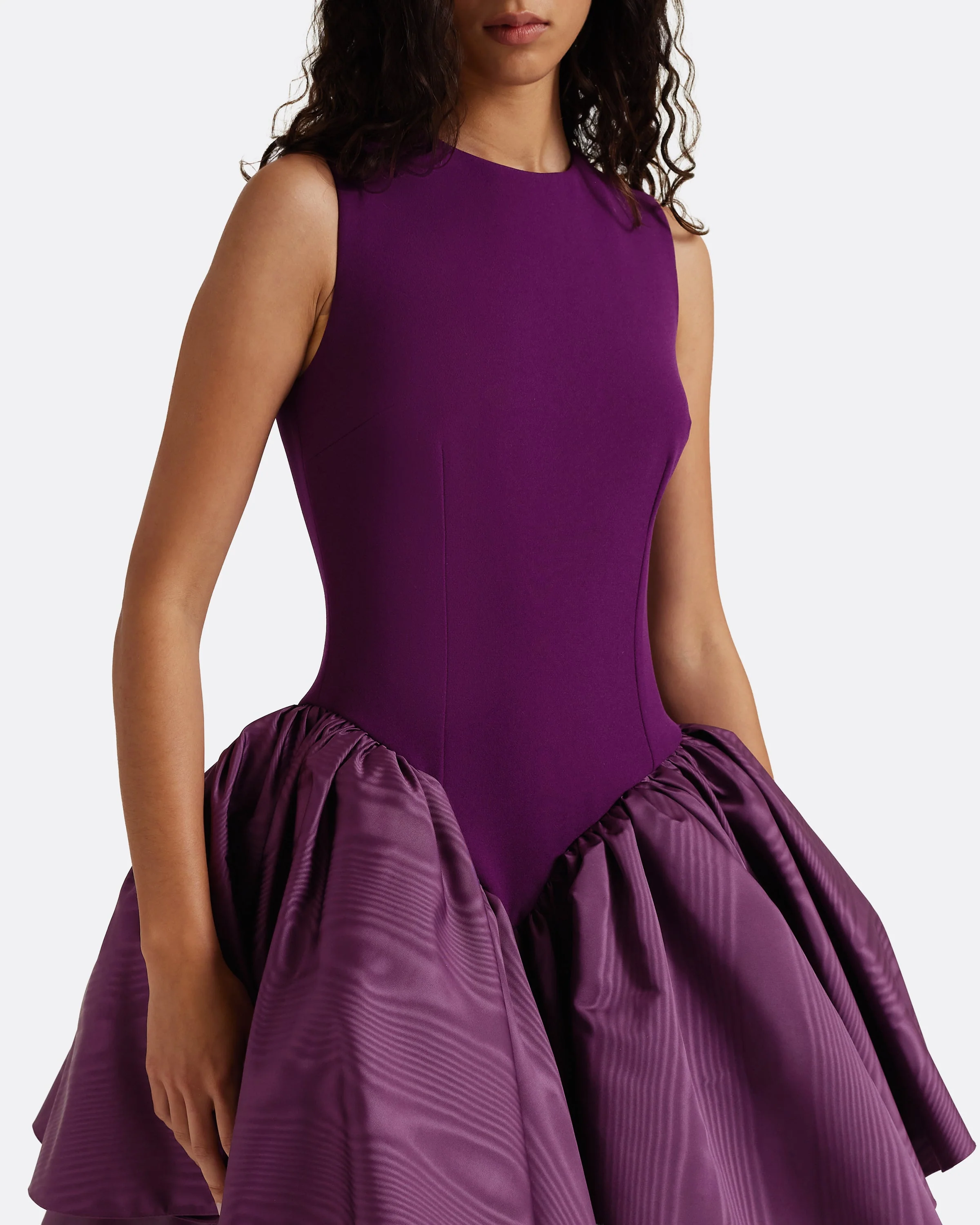 Camille Mini Dress in Currant - Image 3