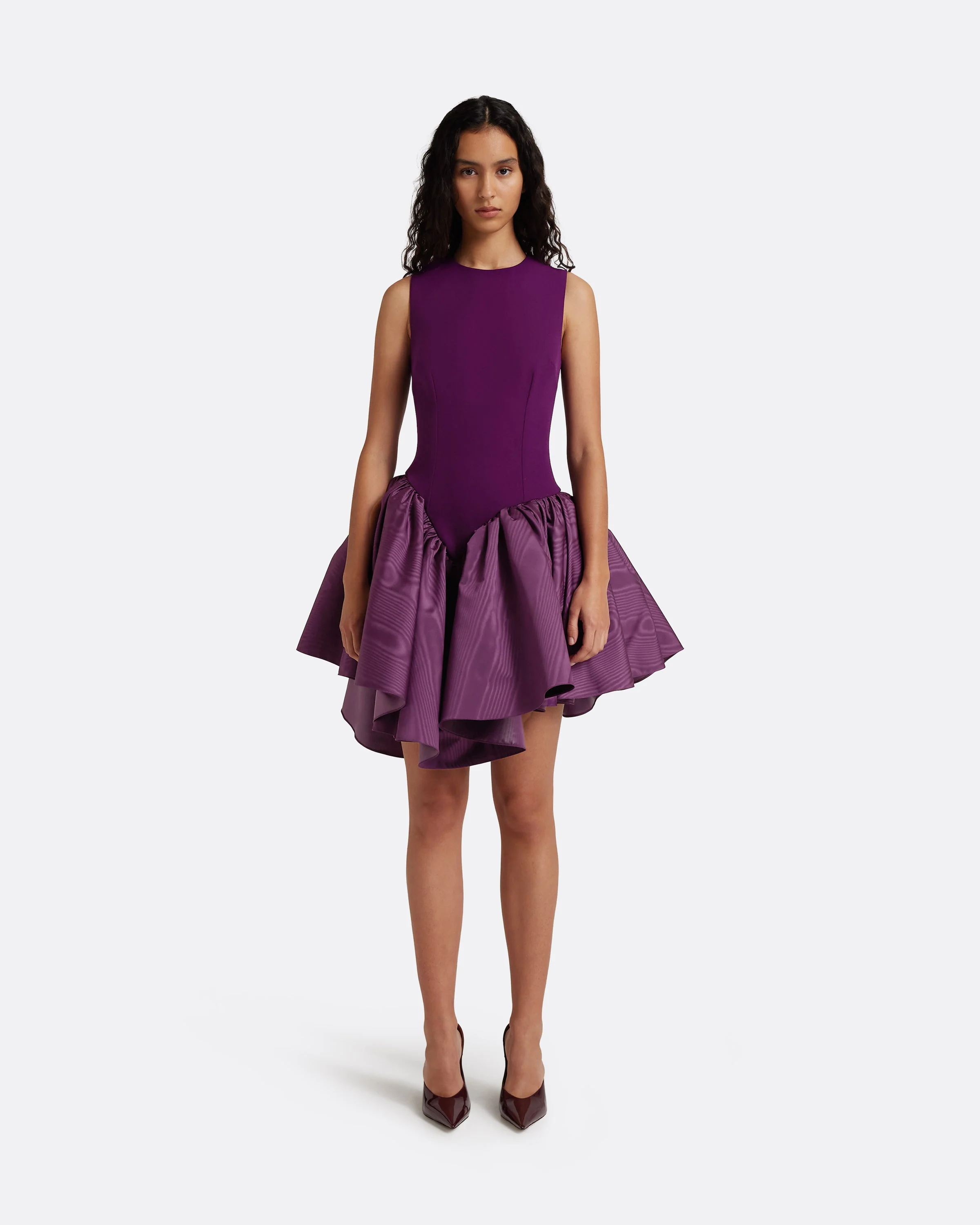 Camille Mini Dress in Currant - Image 6