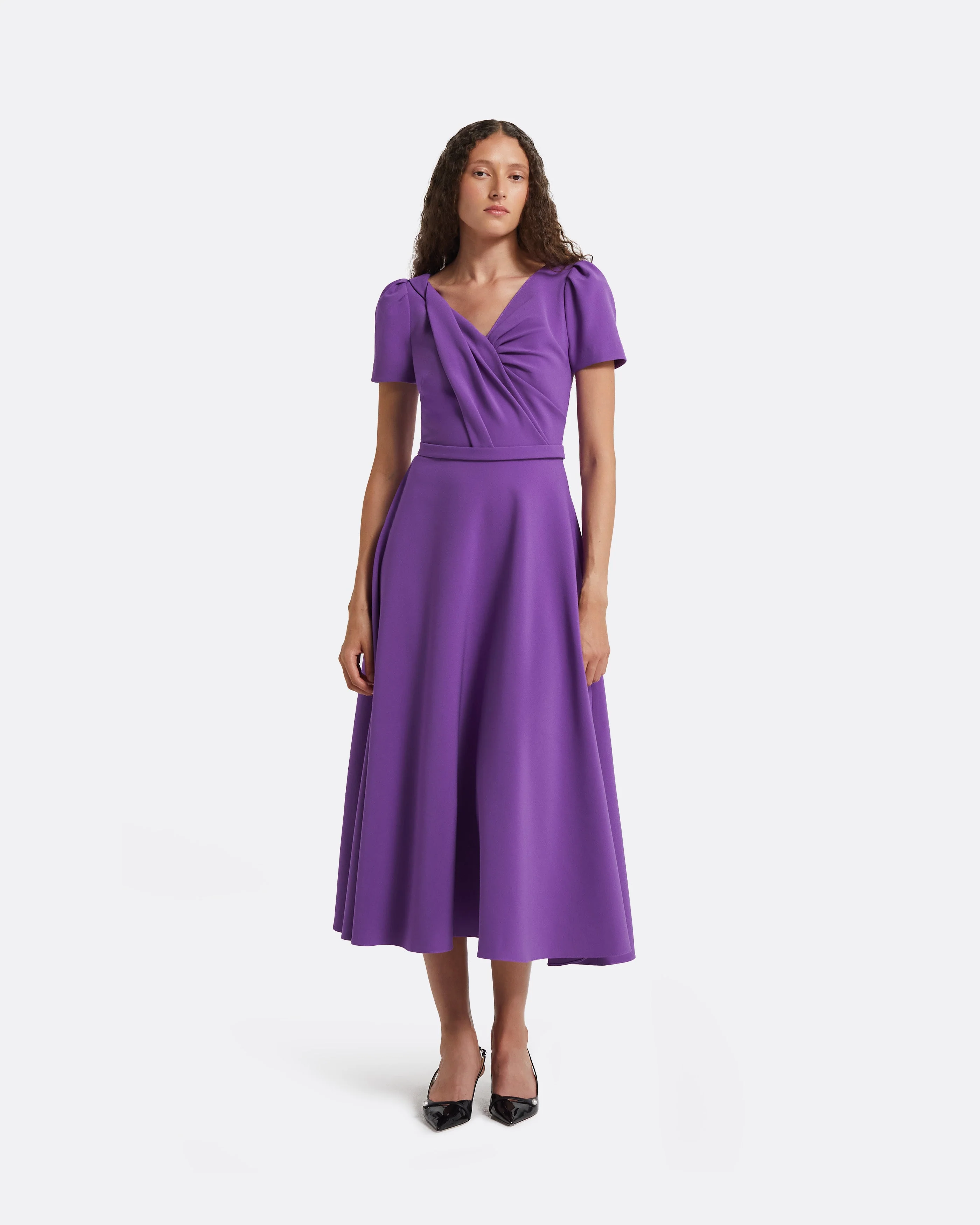 Cecilia Lilac Midi Dress - Image 6