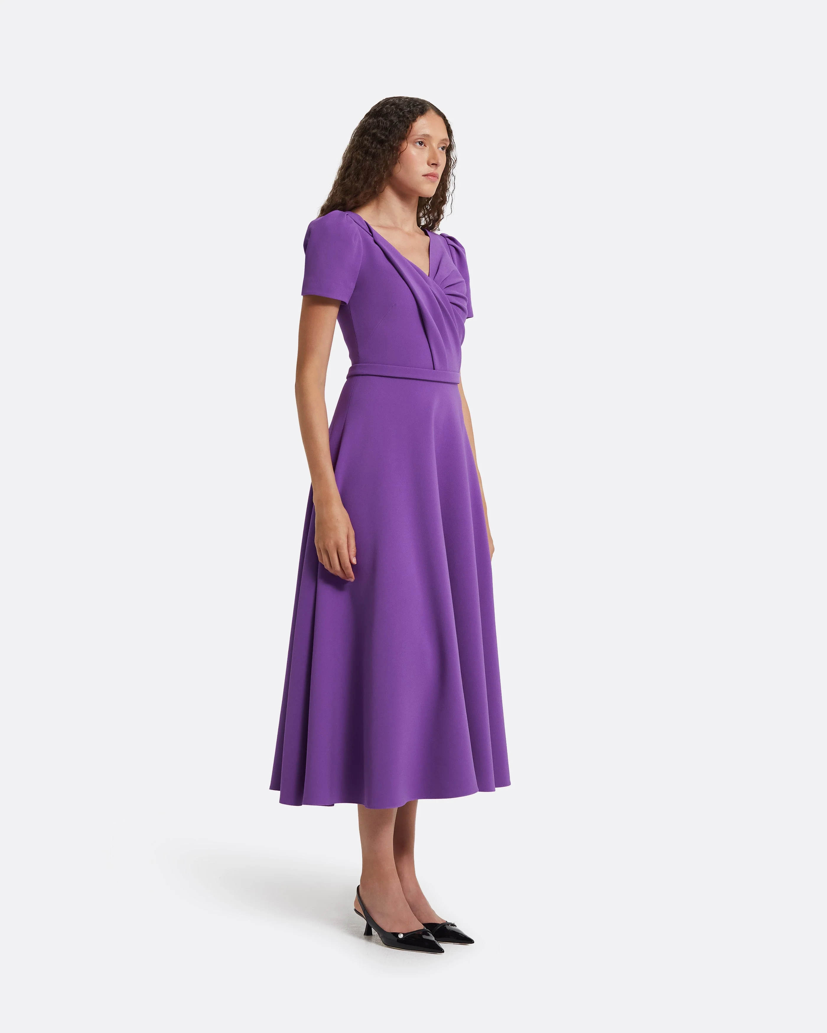 Cecilia Lilac Midi Dress - Image 9