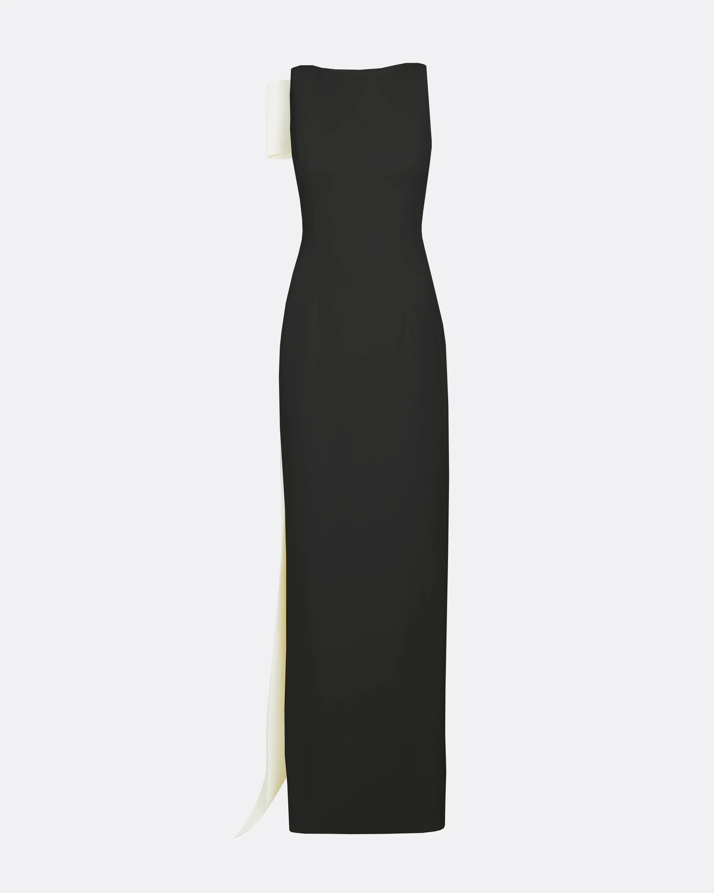 Celestia Black & Ivory Long Dress - Image 10