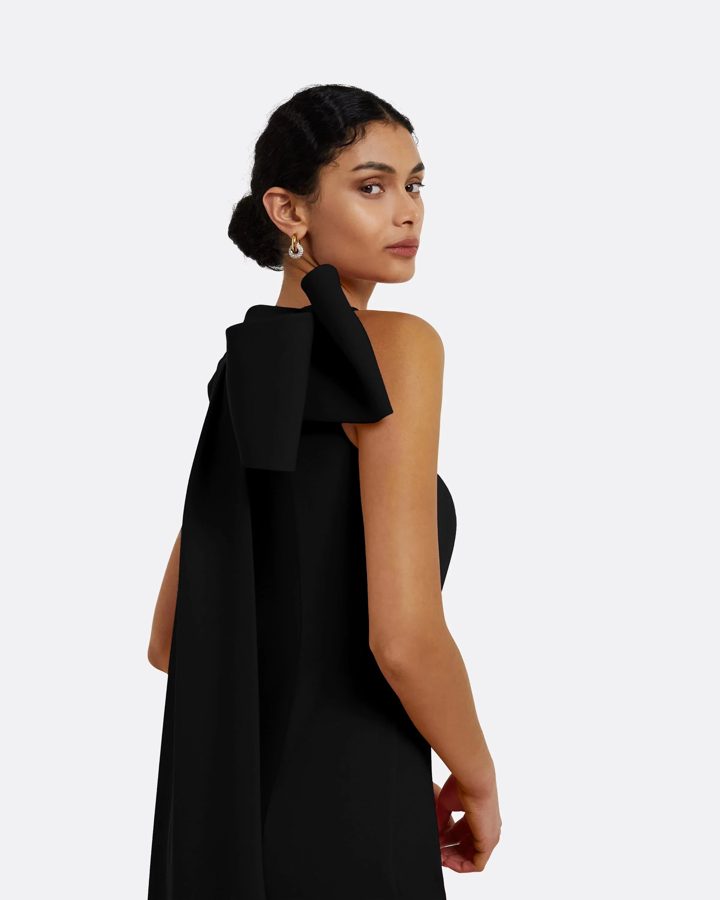Celestia Black Long Dress - Image 3