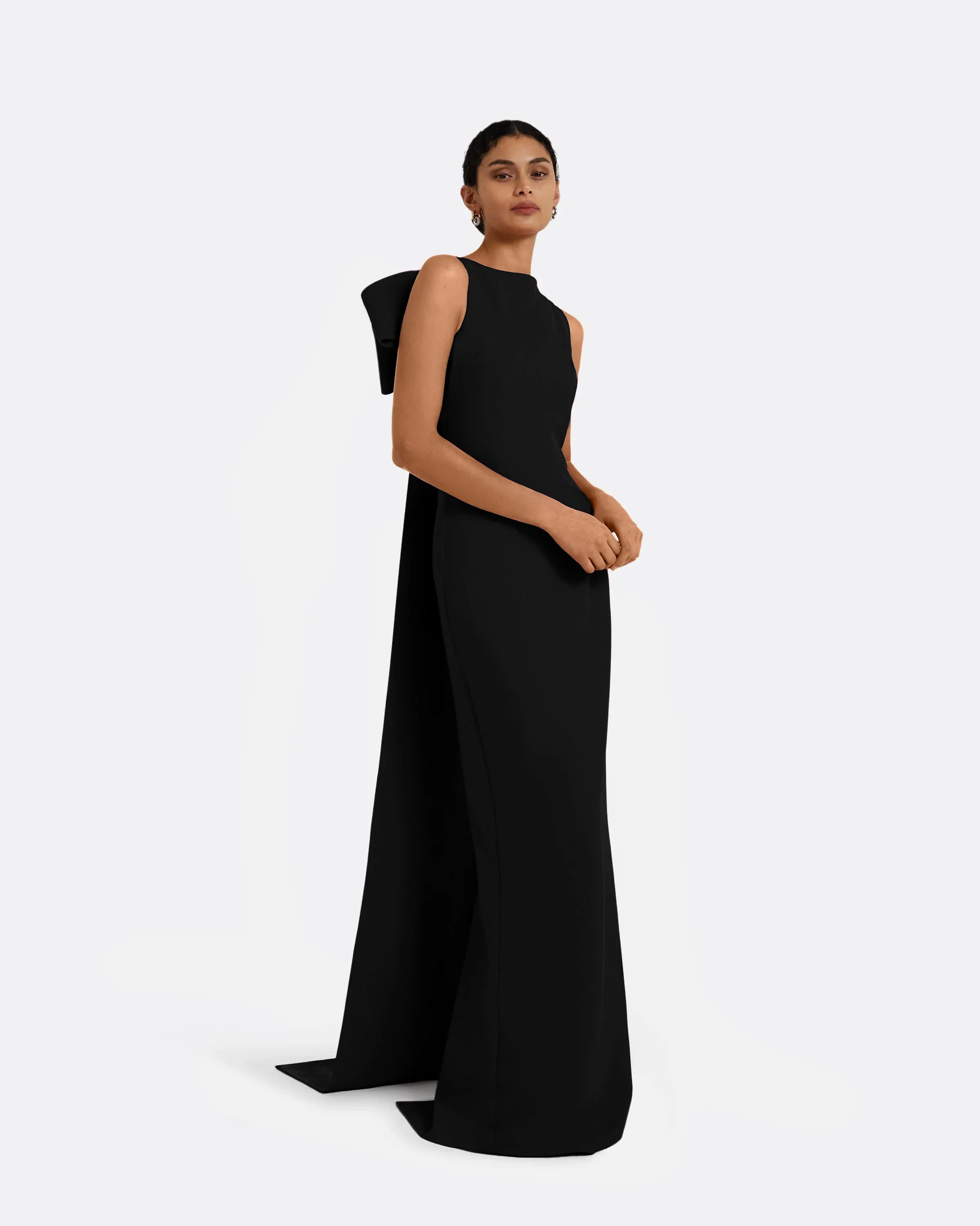 Celestia Black Long Dress - Image 6