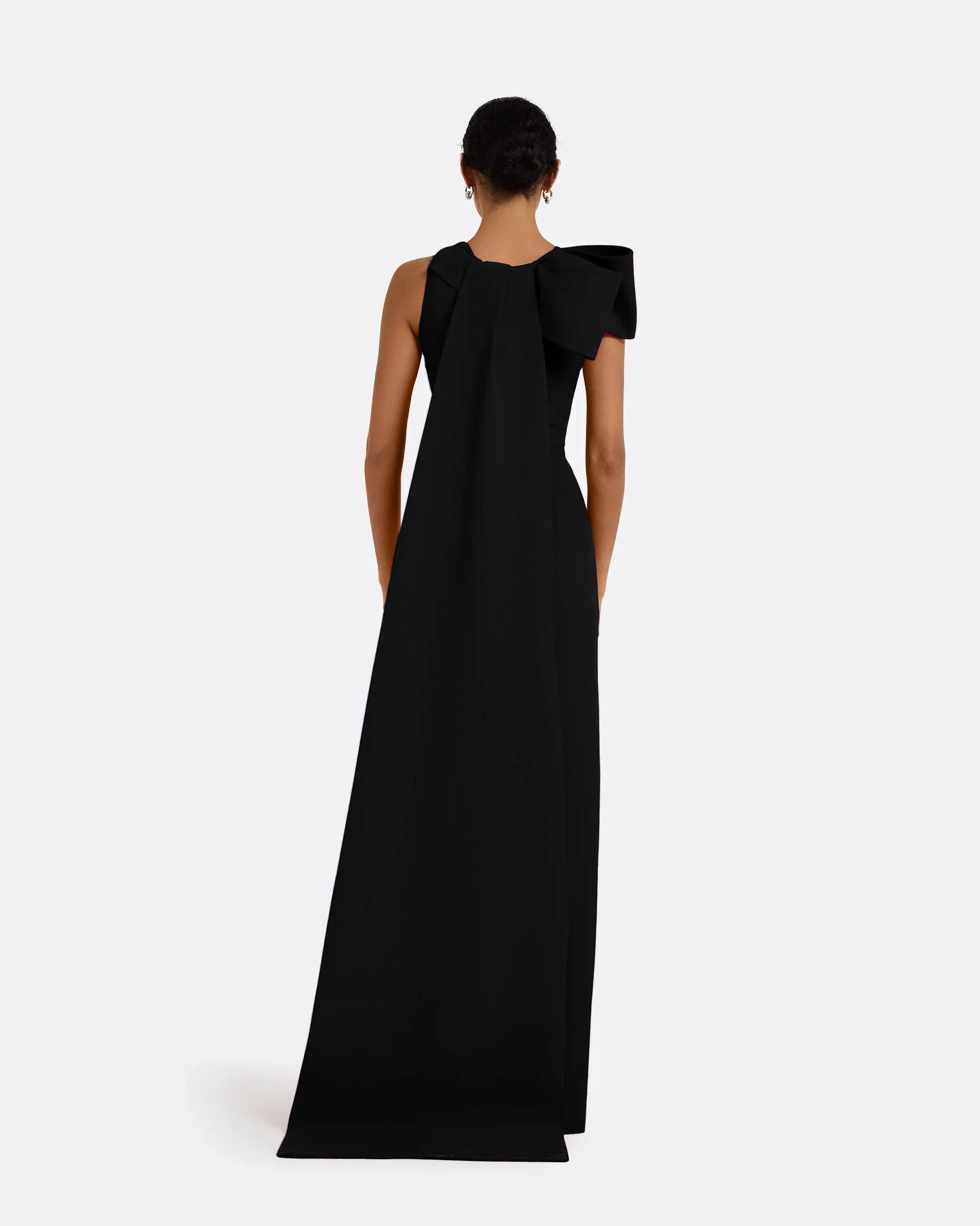 Celestia Black Long Dress - Image 7