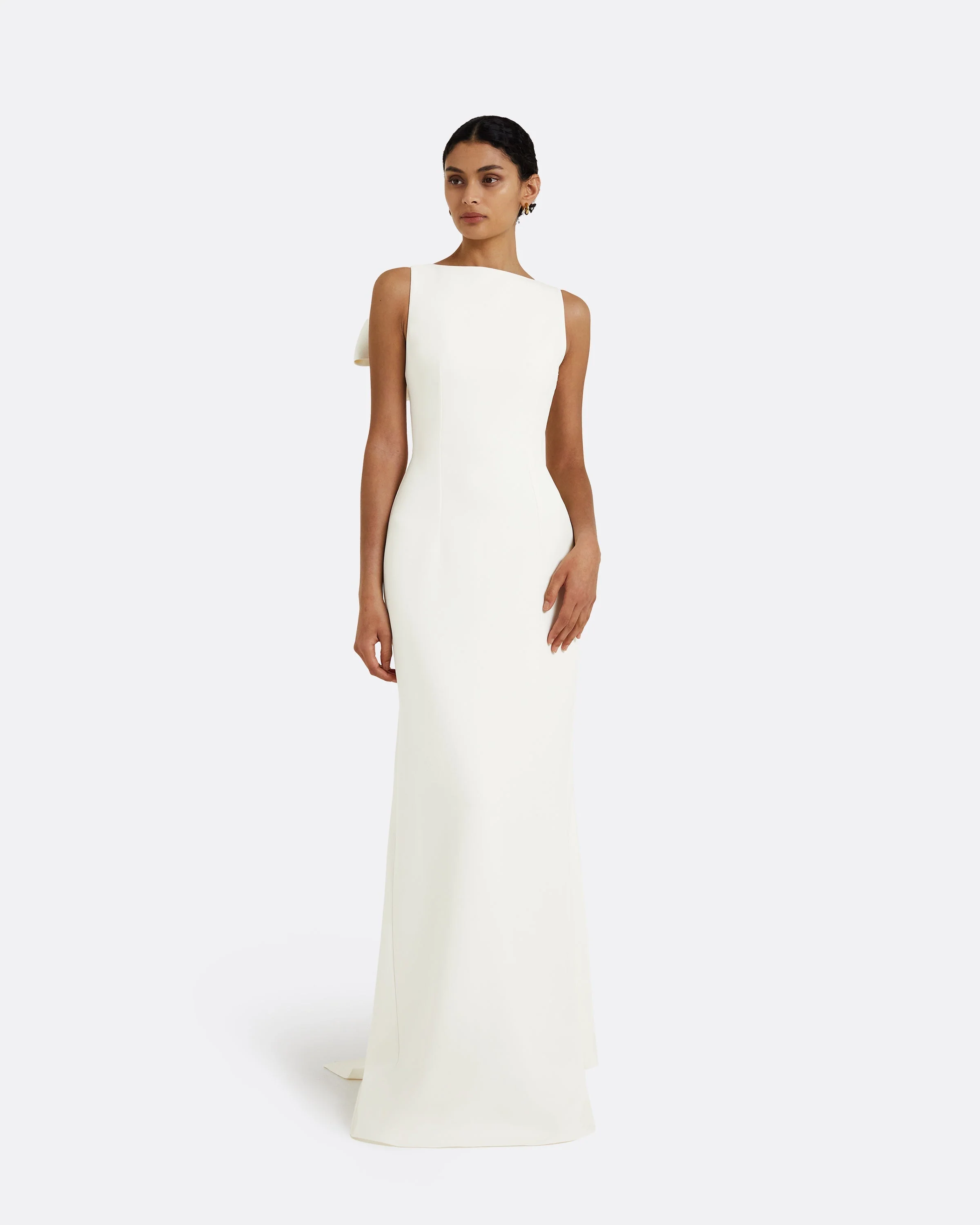 Celestia Ivory Long Dress - Image 6
