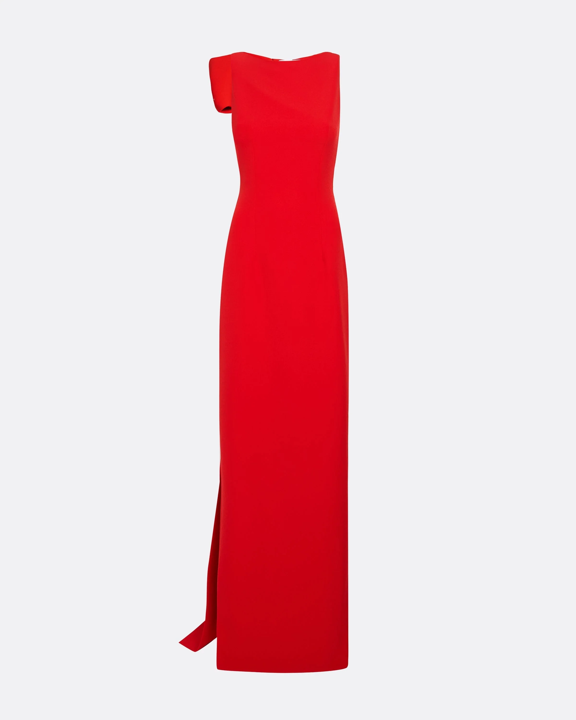Celestia Cherry Red Long Dress - Image 10