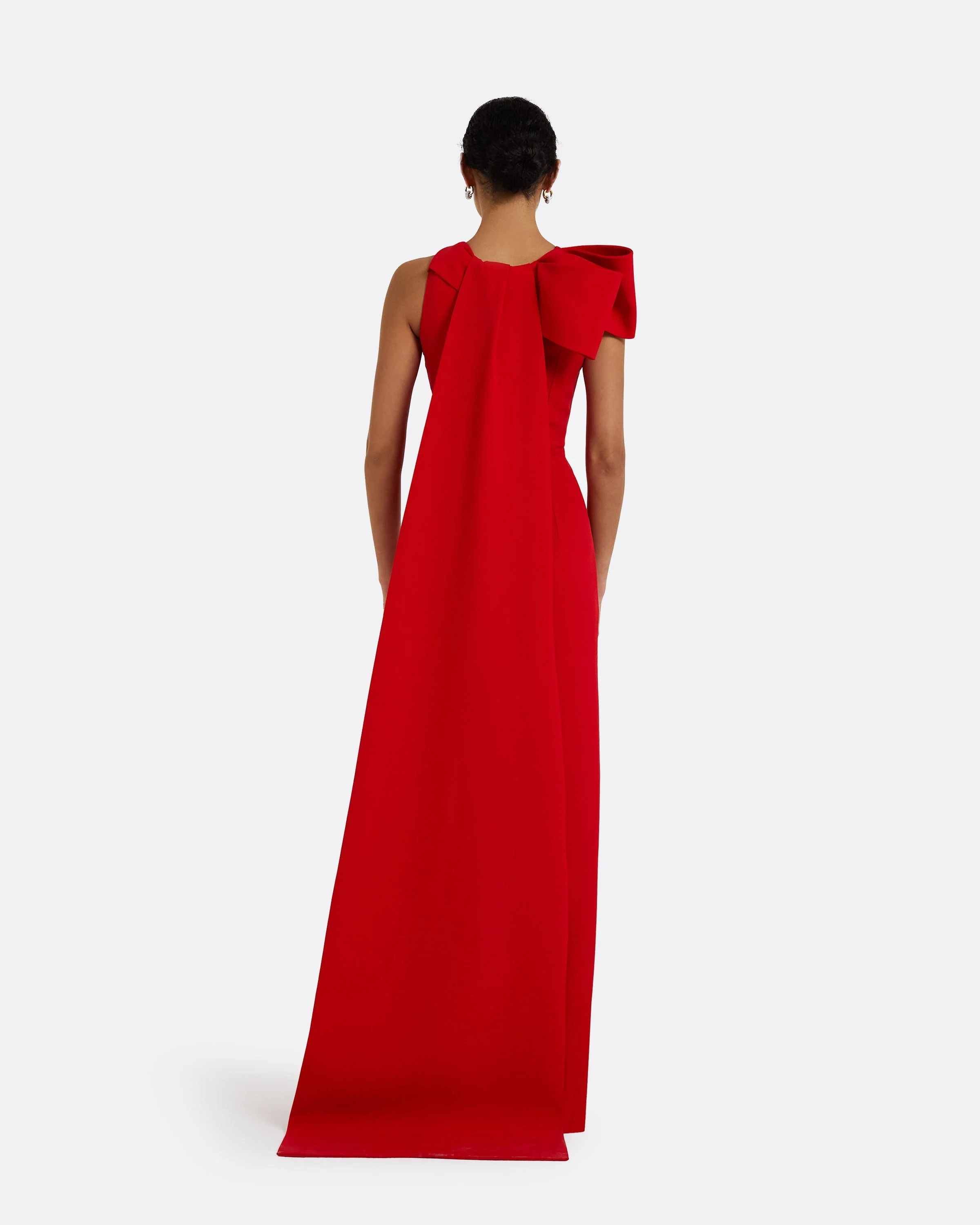 Celestia Cherry Red Long Dress - Image 7