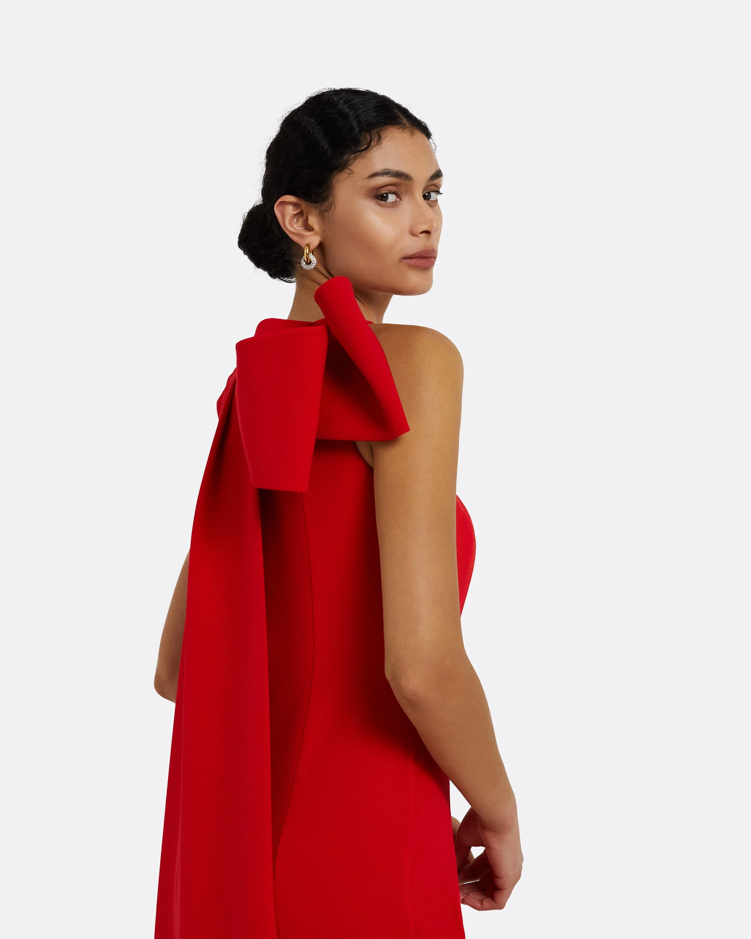 Celestia Cherry Red Long Dress - Image 8