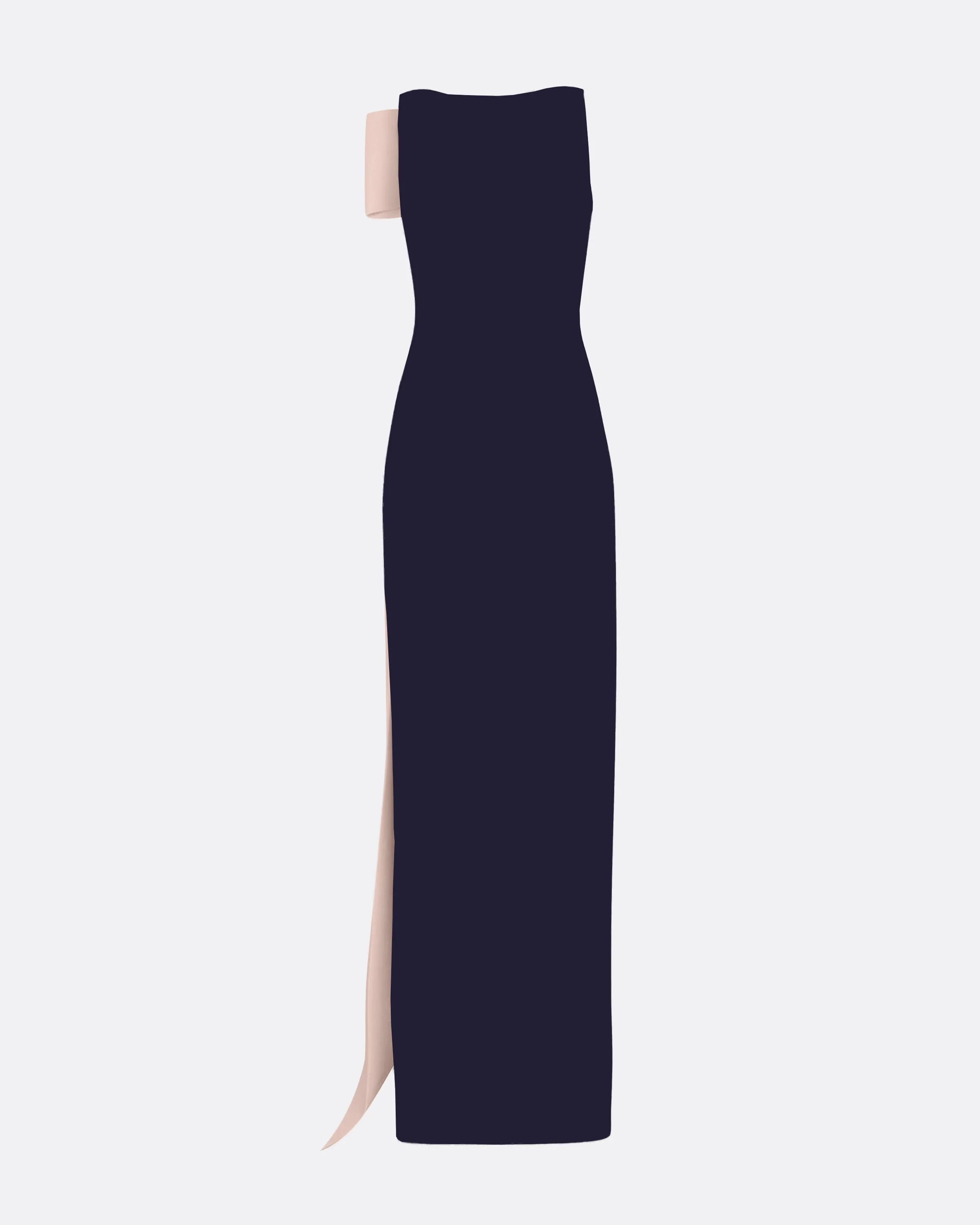 Celestia Long Dress in Azurite & Pale Pink - Image 15
