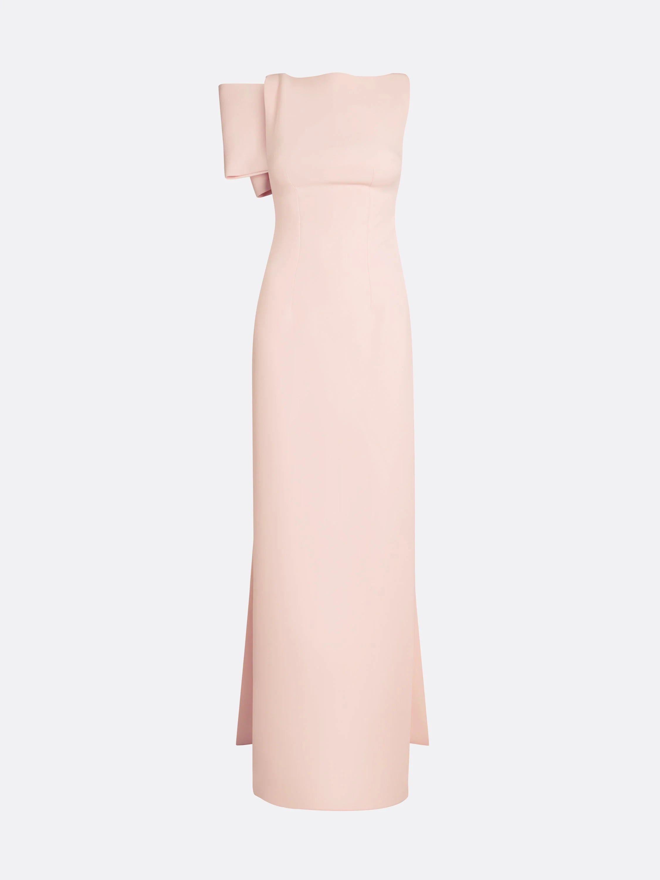 Celestia Pale Pink Long Dress - Image 15