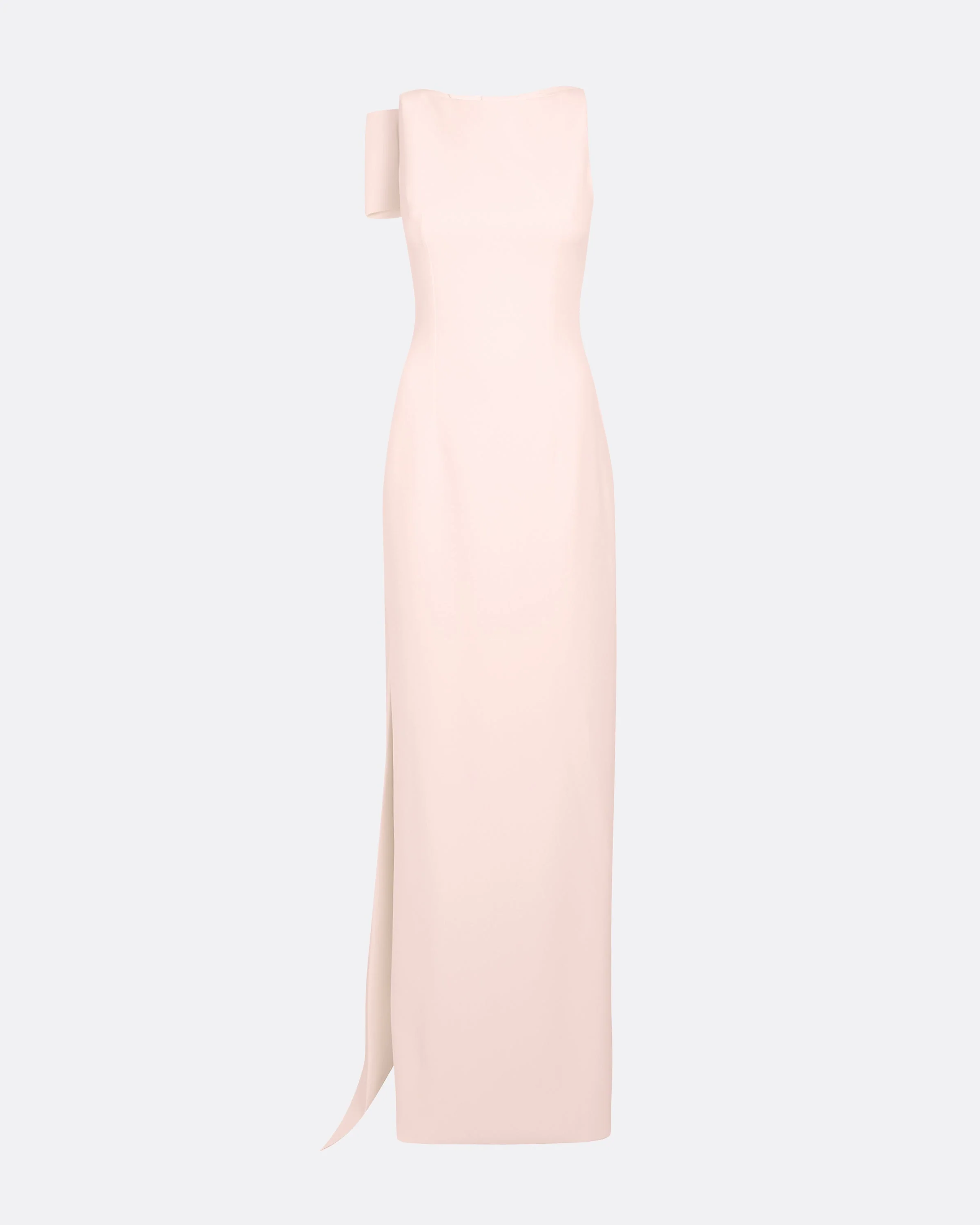 Celestia Pale Pink Long Dress - Image 25