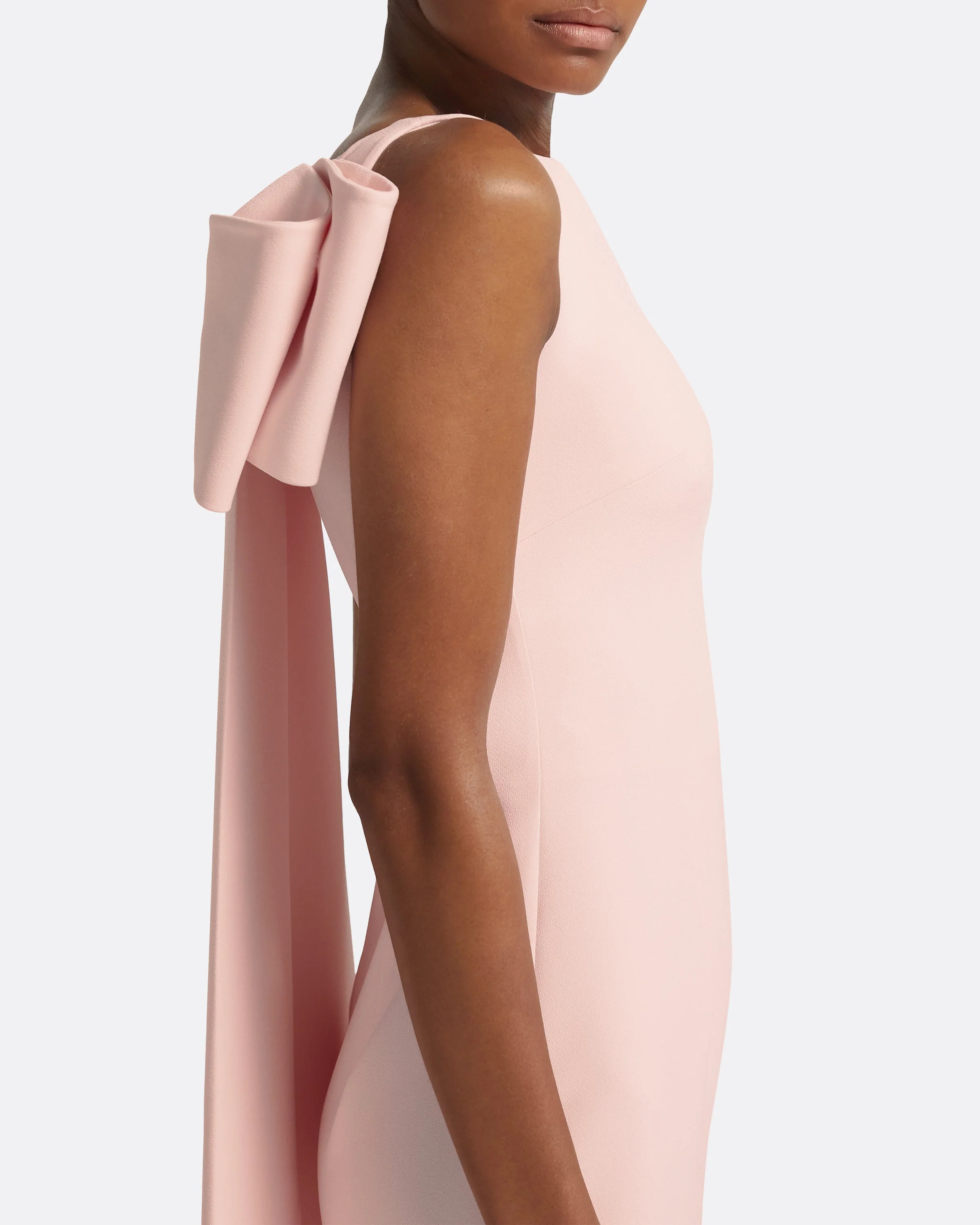 Celestia Pale Pink Long Dress - Image 8