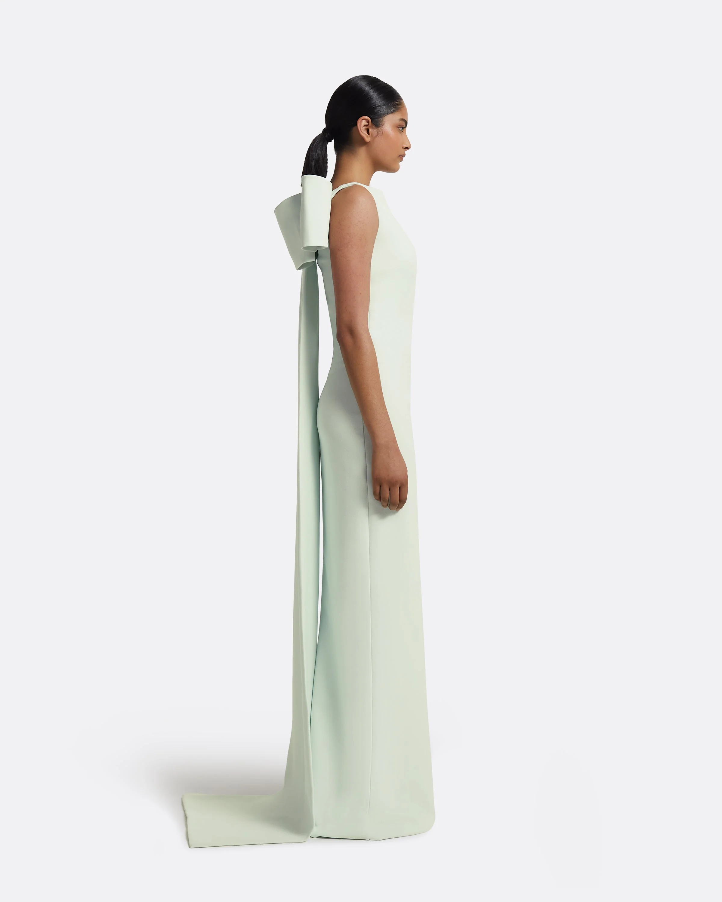 Celestia Spearmint Long Dress - Image 9