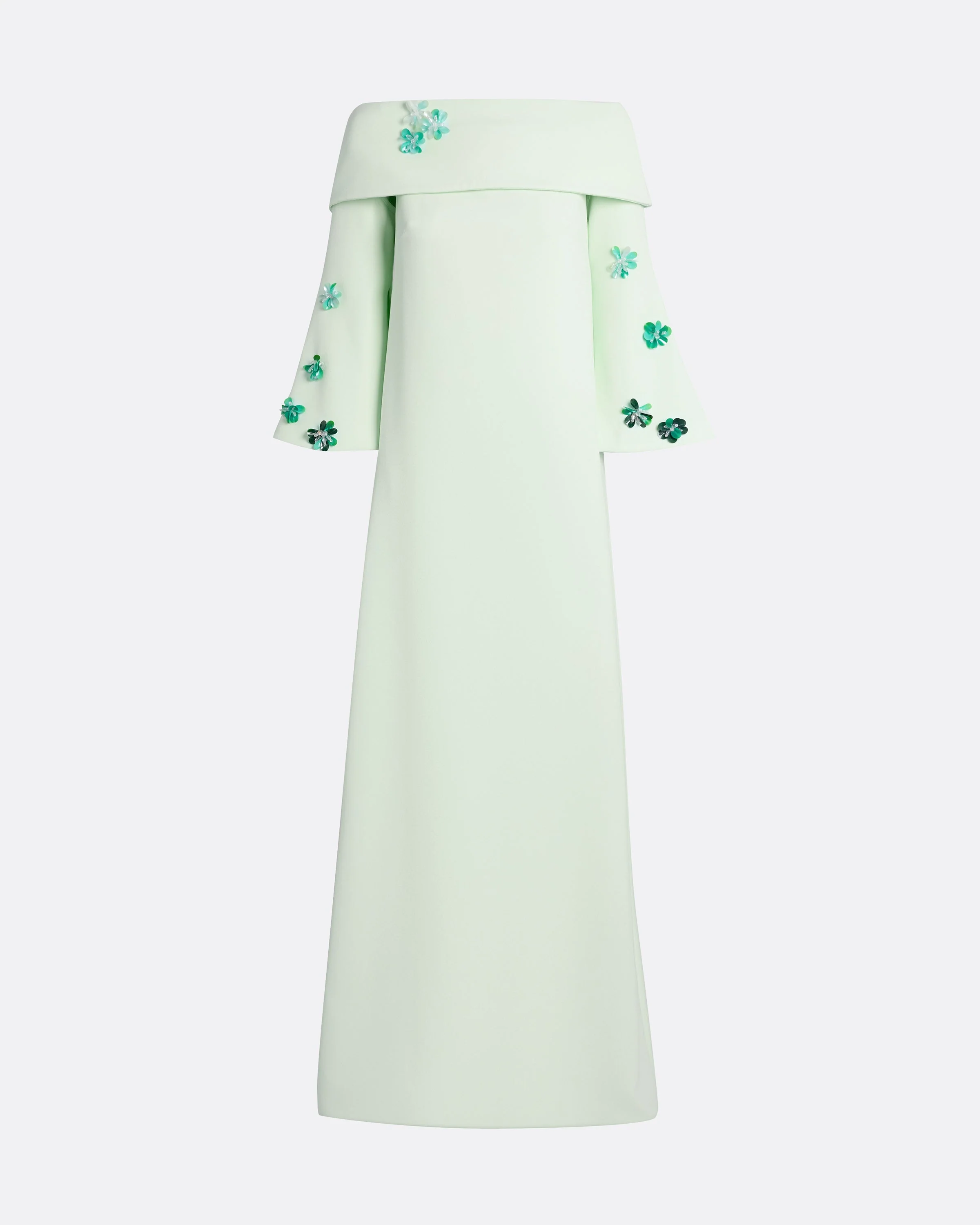 Cielle Long Dress with Pheobe Harness in Sea Glass - Image 5