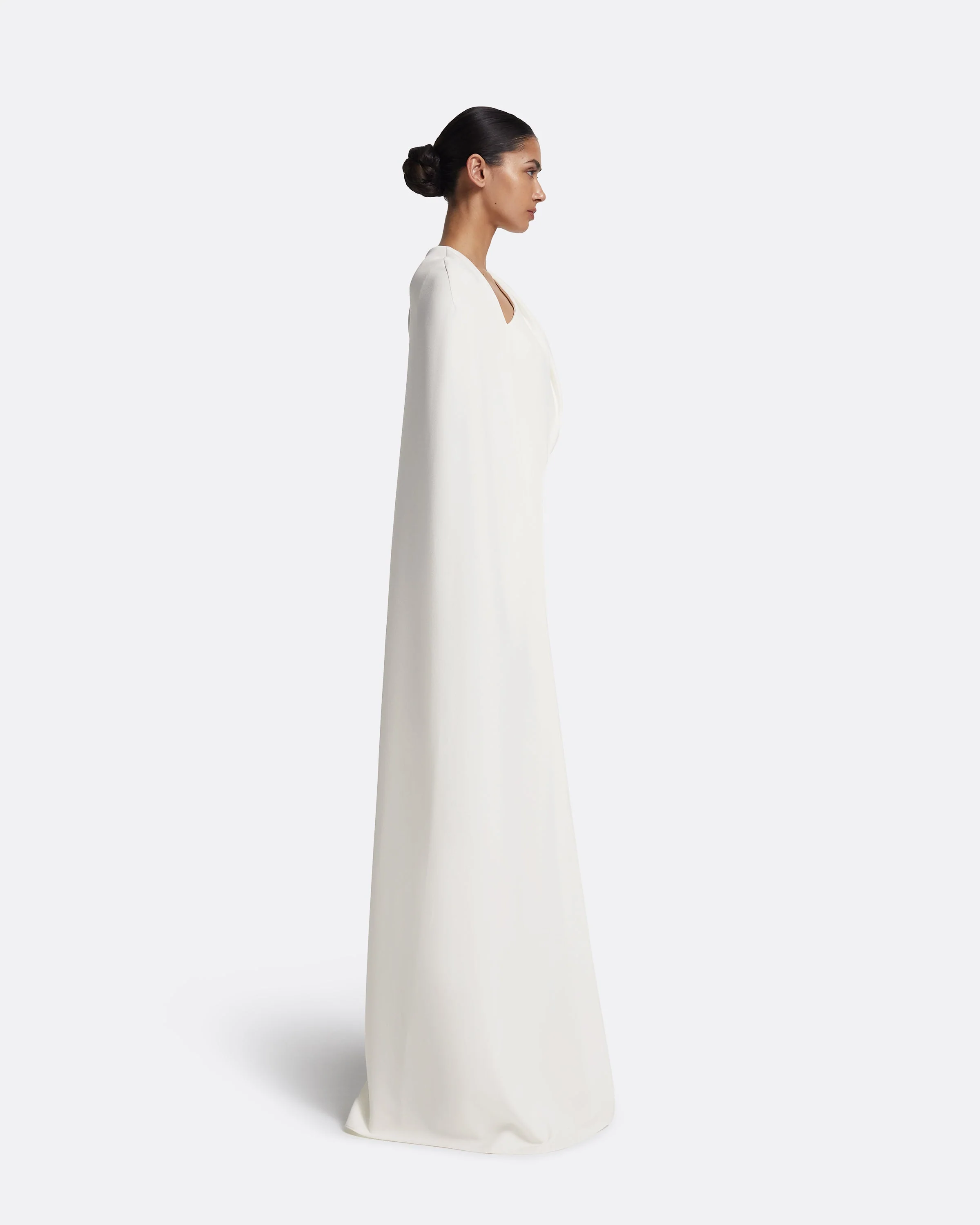 Contessa Long Dress in Ivory - Image 9