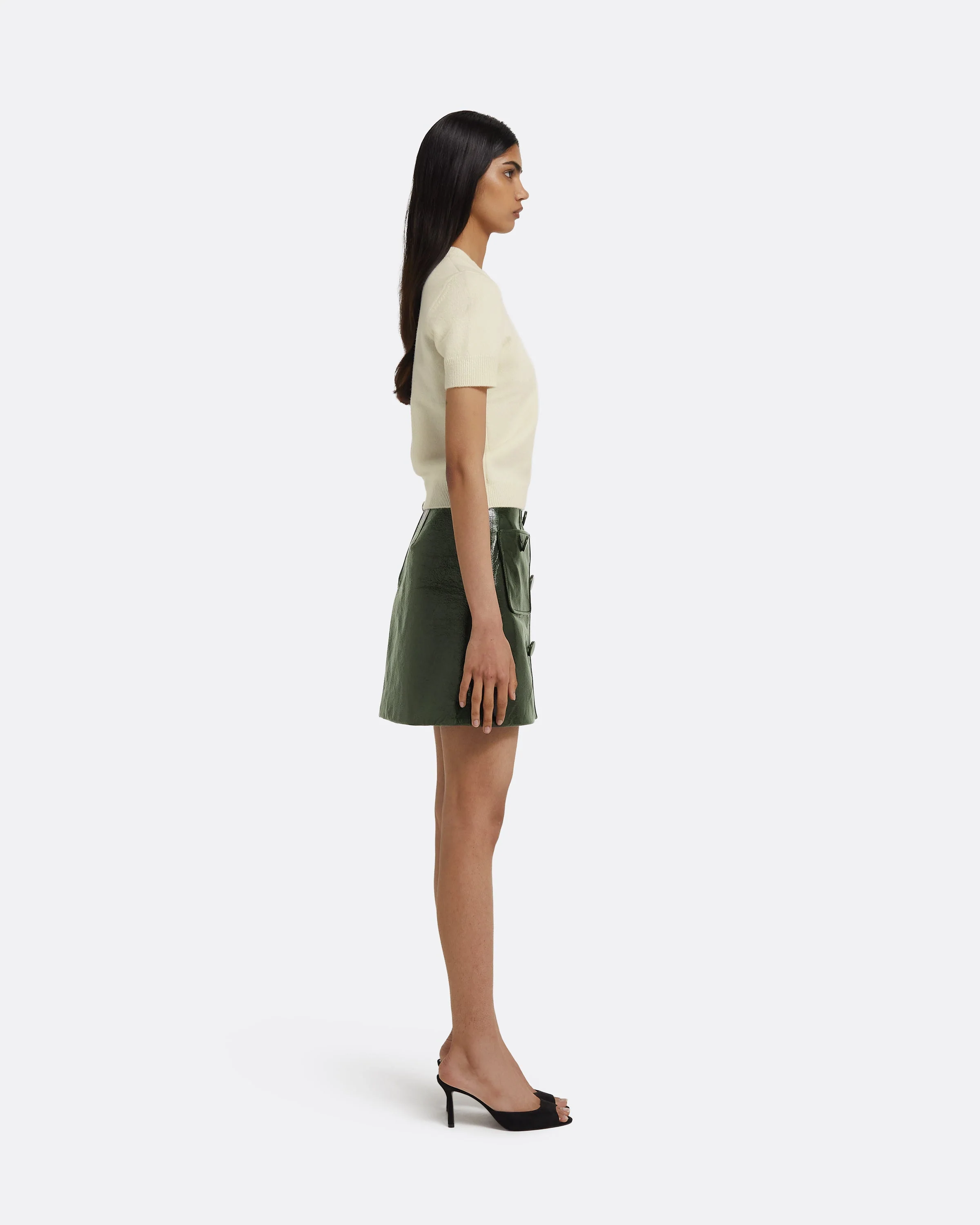Dallas Skirt in Collard Green - Image 4