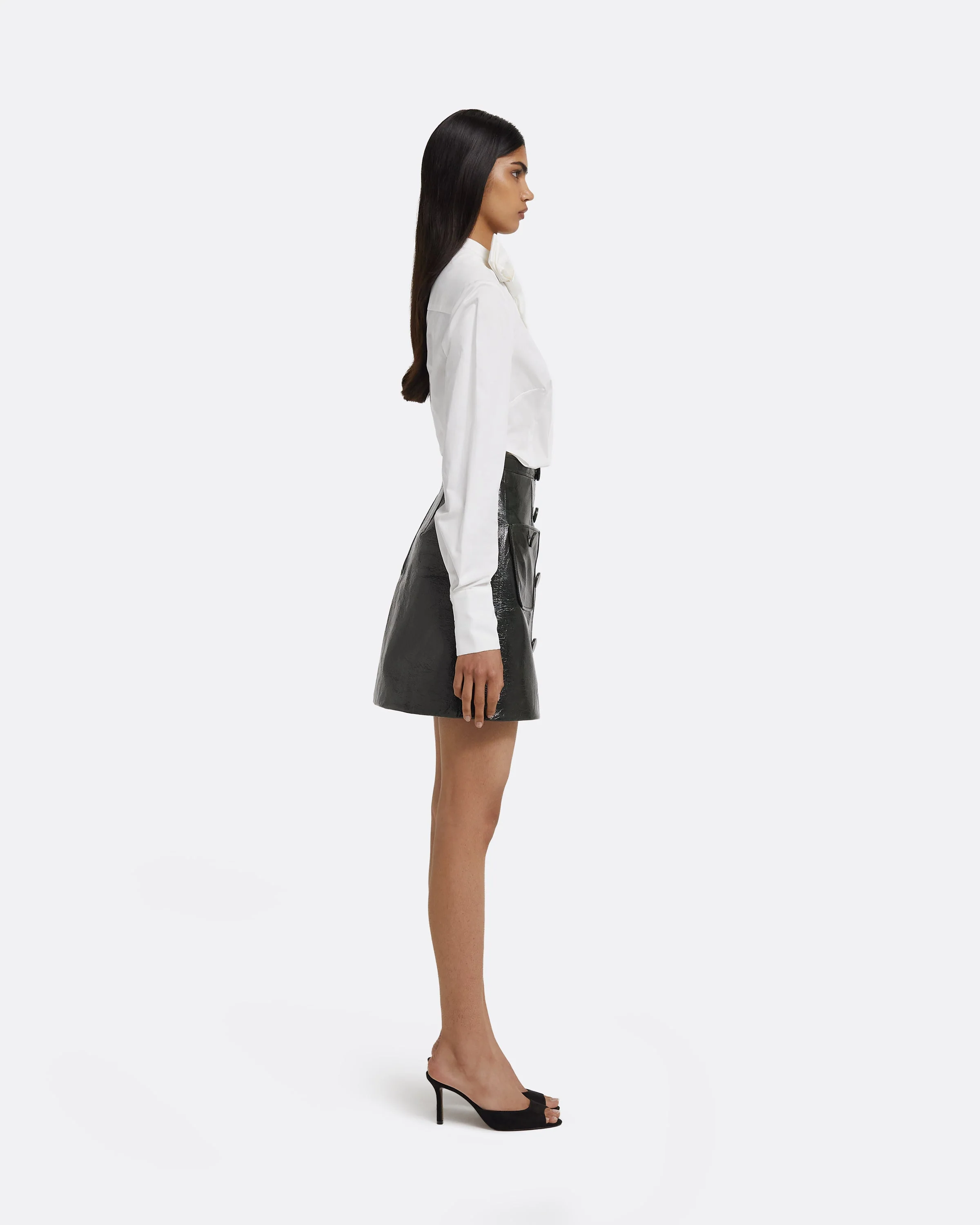 Dallas Skirt in Collard Green - Image 7