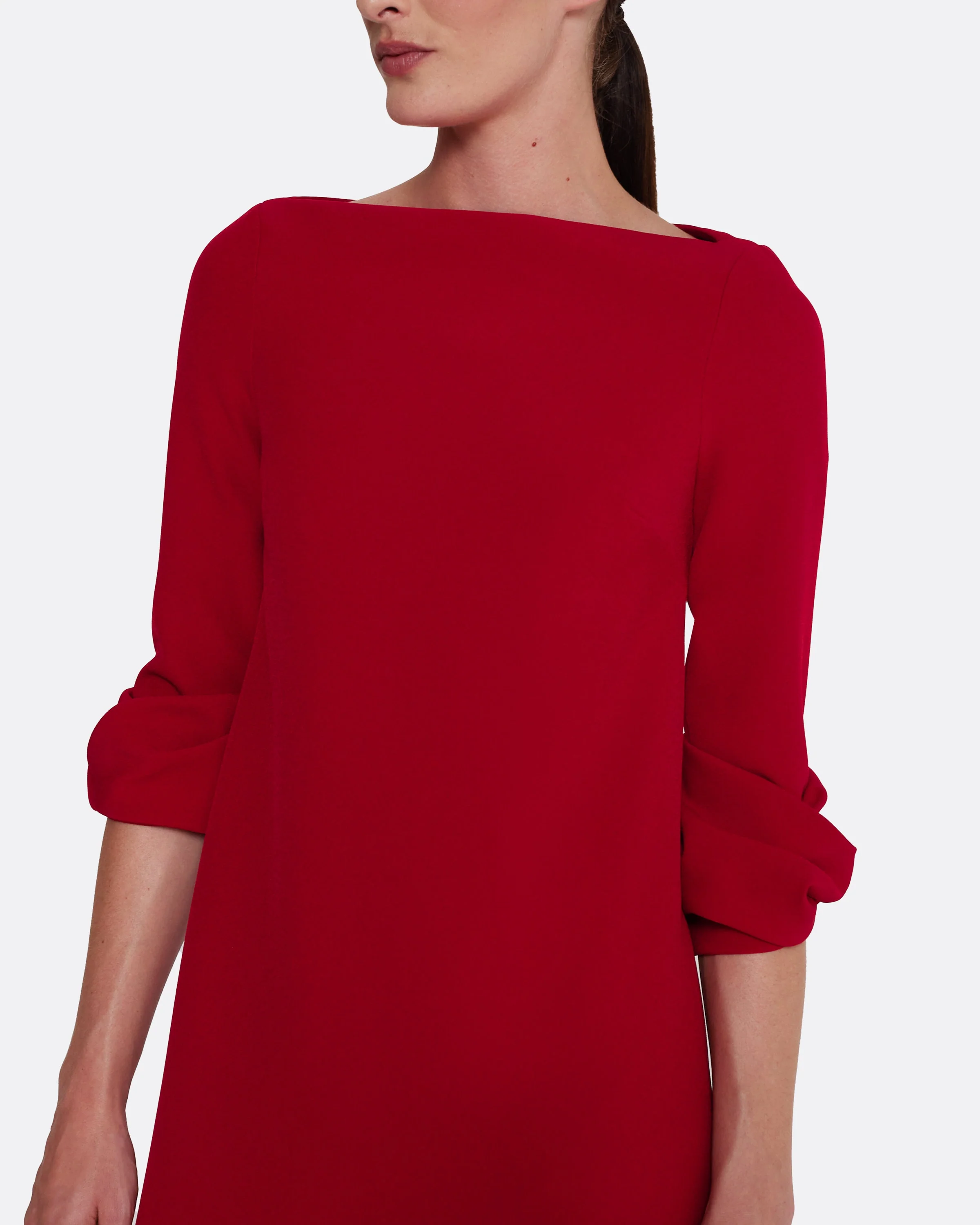 Danica Long Dress in Azalea Red - Image 8