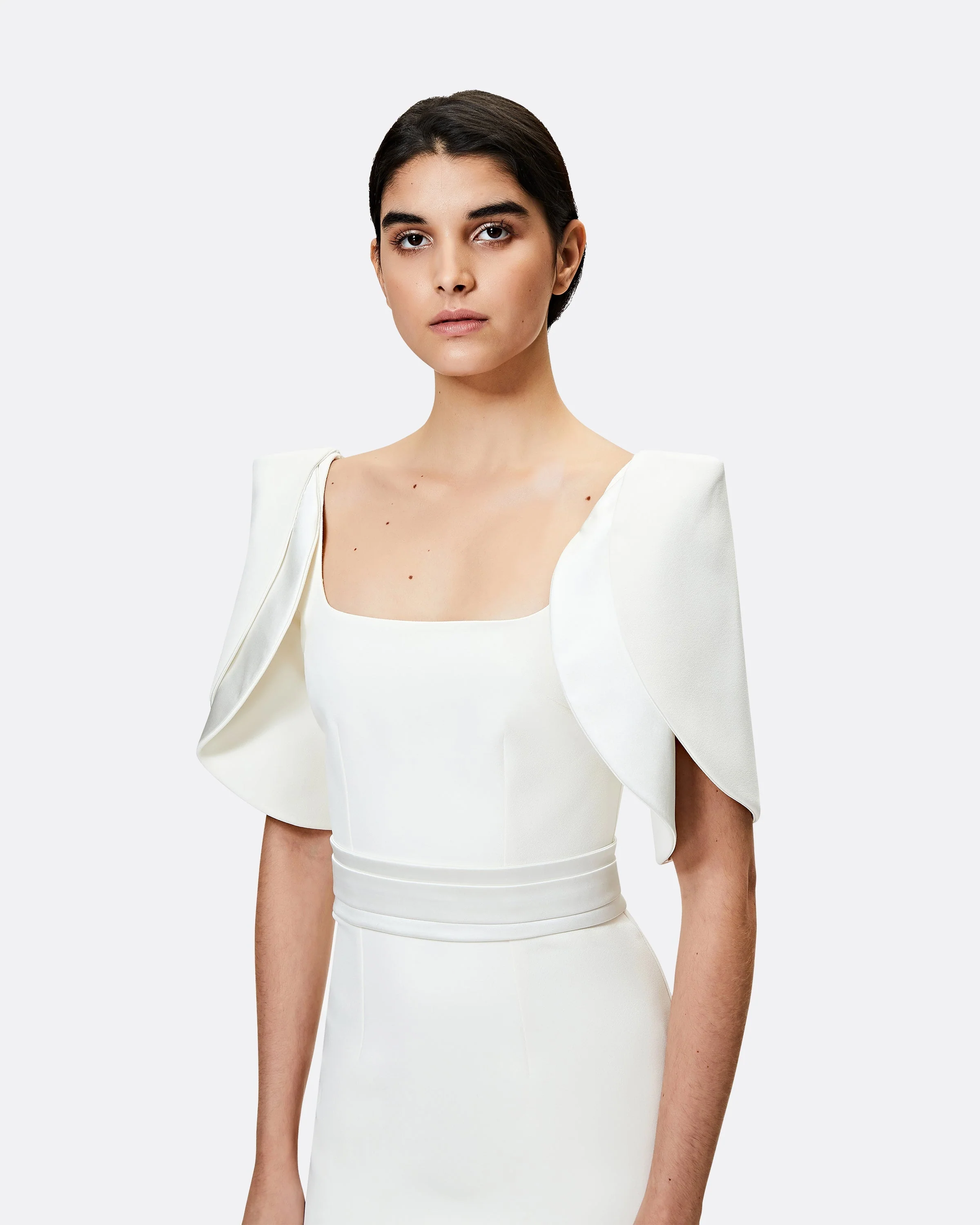 Dara Ivory Long Dress - Image 8