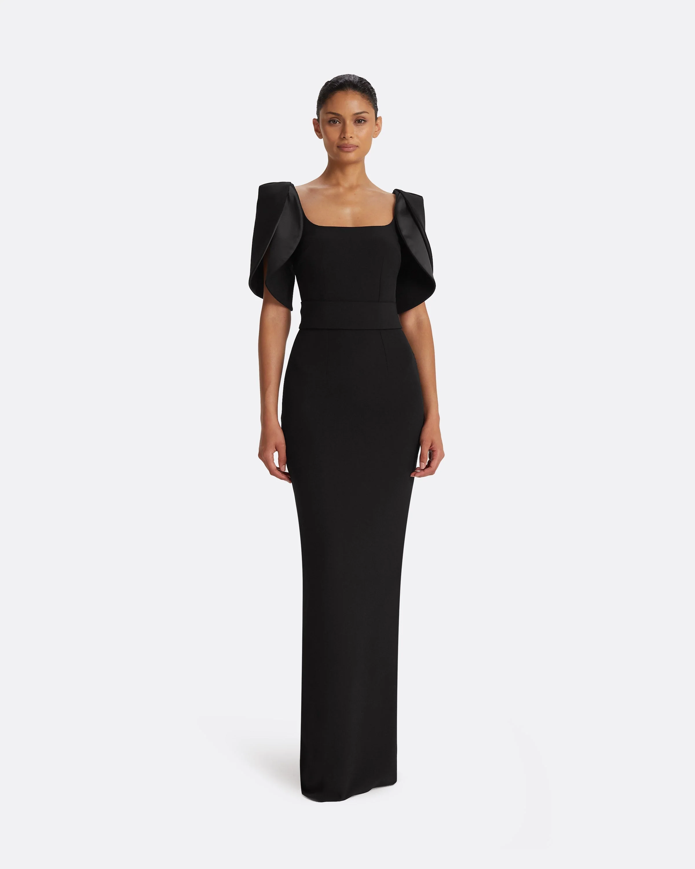 Dara Black Long Dress - Image 6