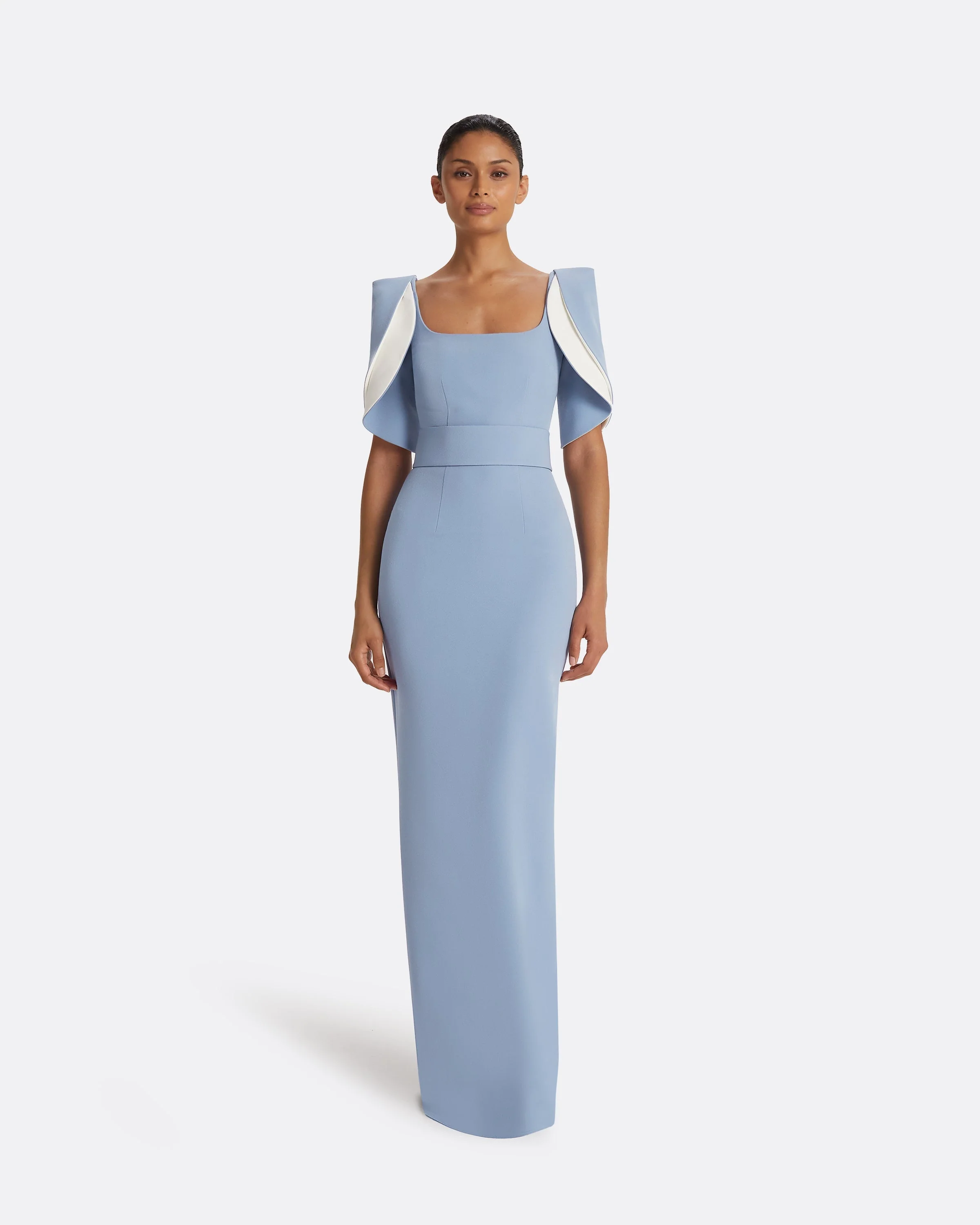 Dara Blue Ash Long Dress - Image 6