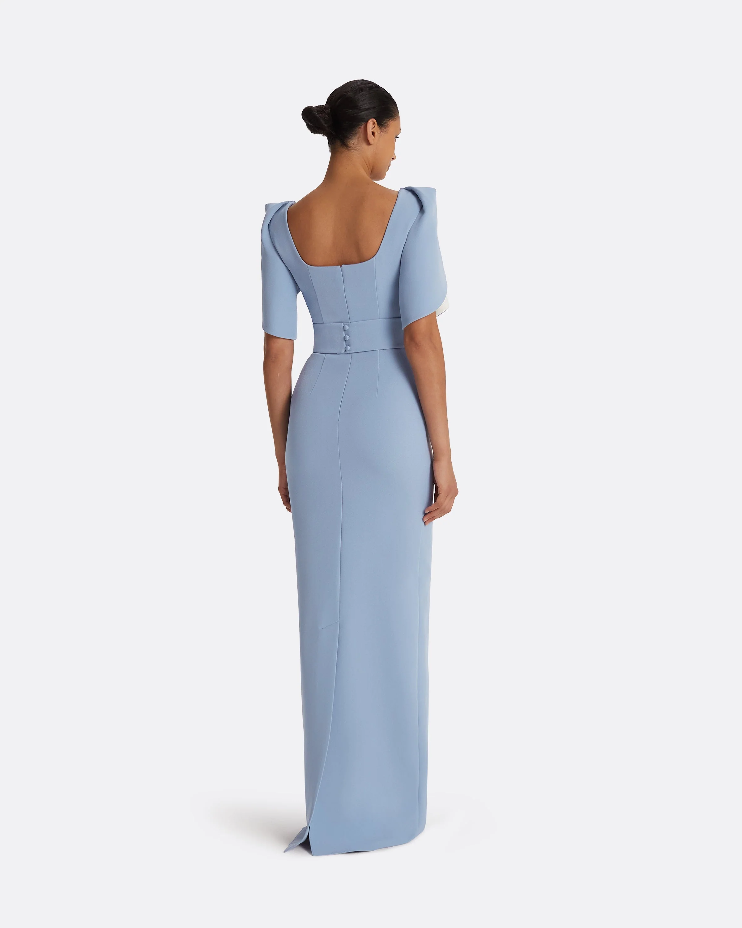 Dara Blue Ash Long Dress - Image 7