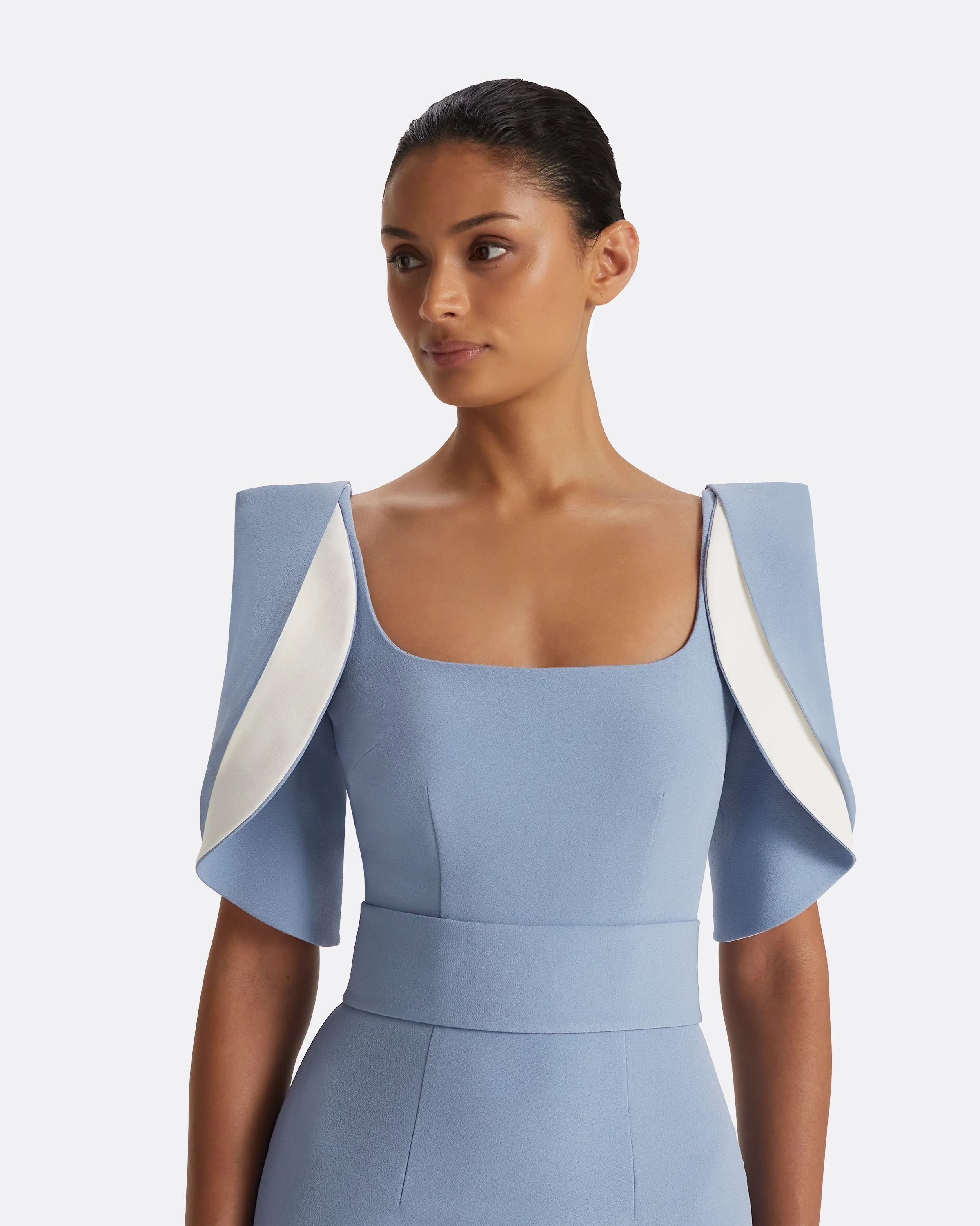 Dara Blue Ash Long Dress - Image 8