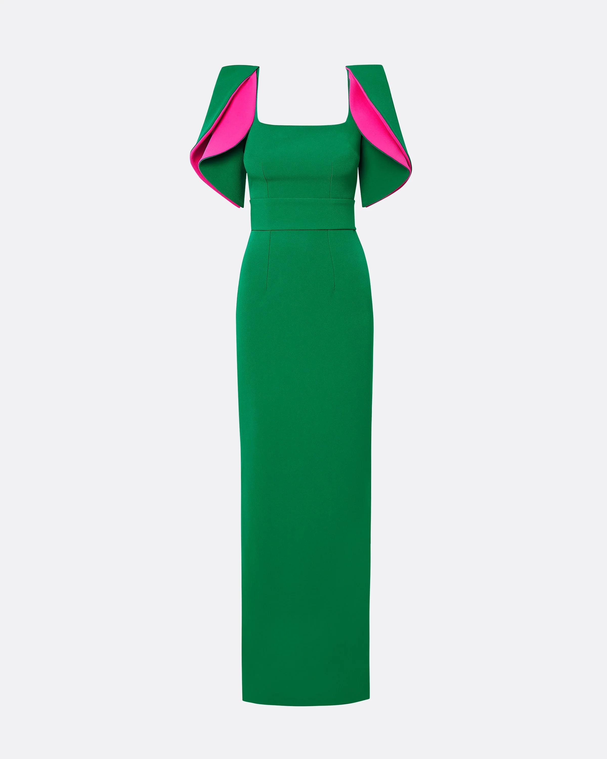 Dara Jewel Green Long Dress - Image 5