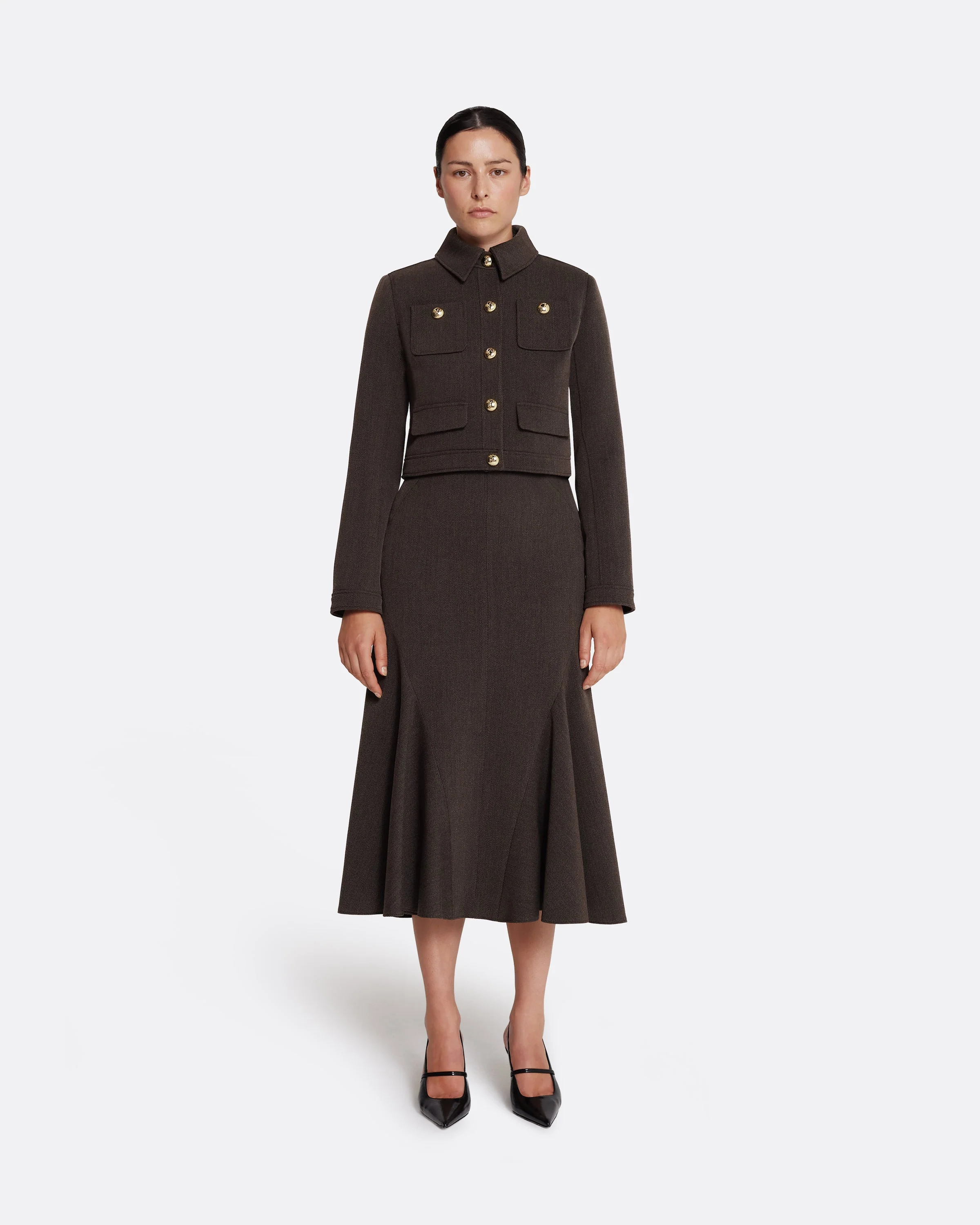 Darby Jacket in Soft Brown - Image 2
