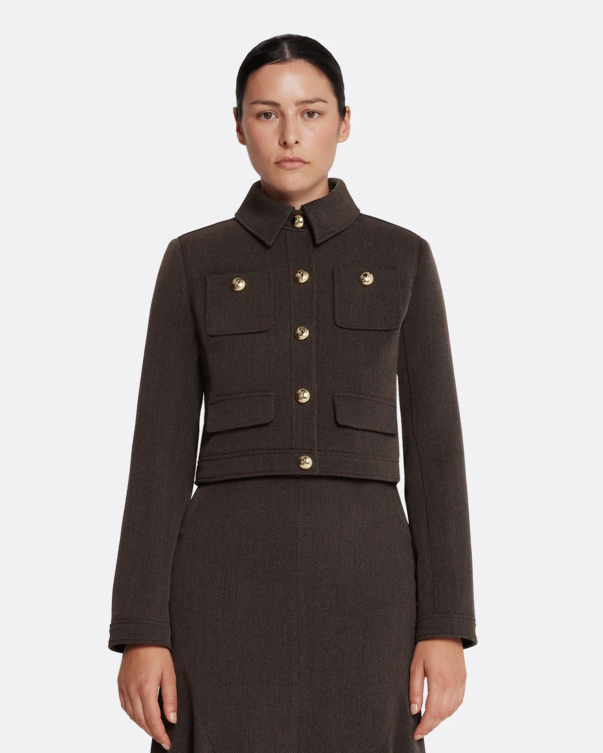 Darby Jacket in Soft Brown - Image 7