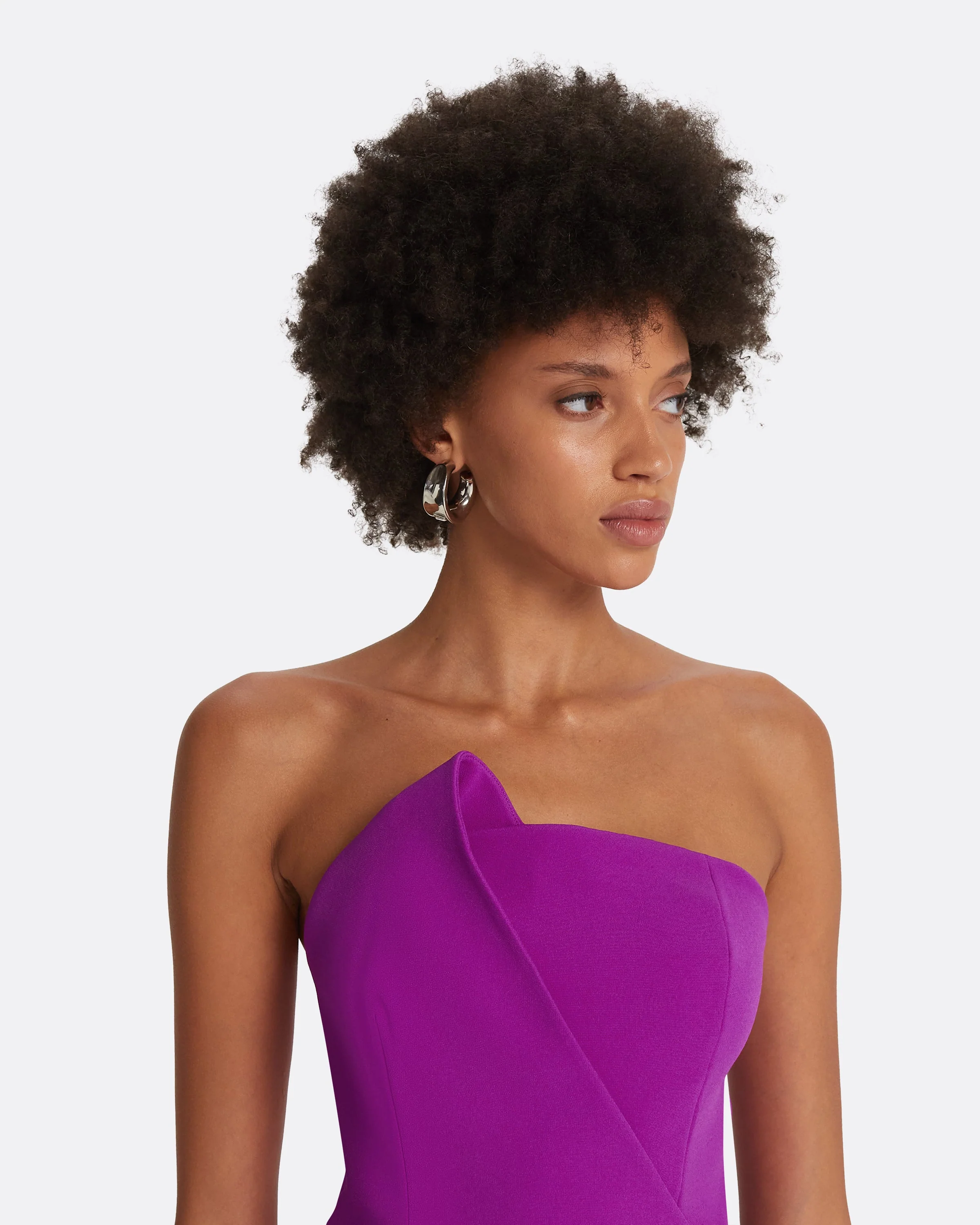 Delani Magenta Midi Dress - Image 3