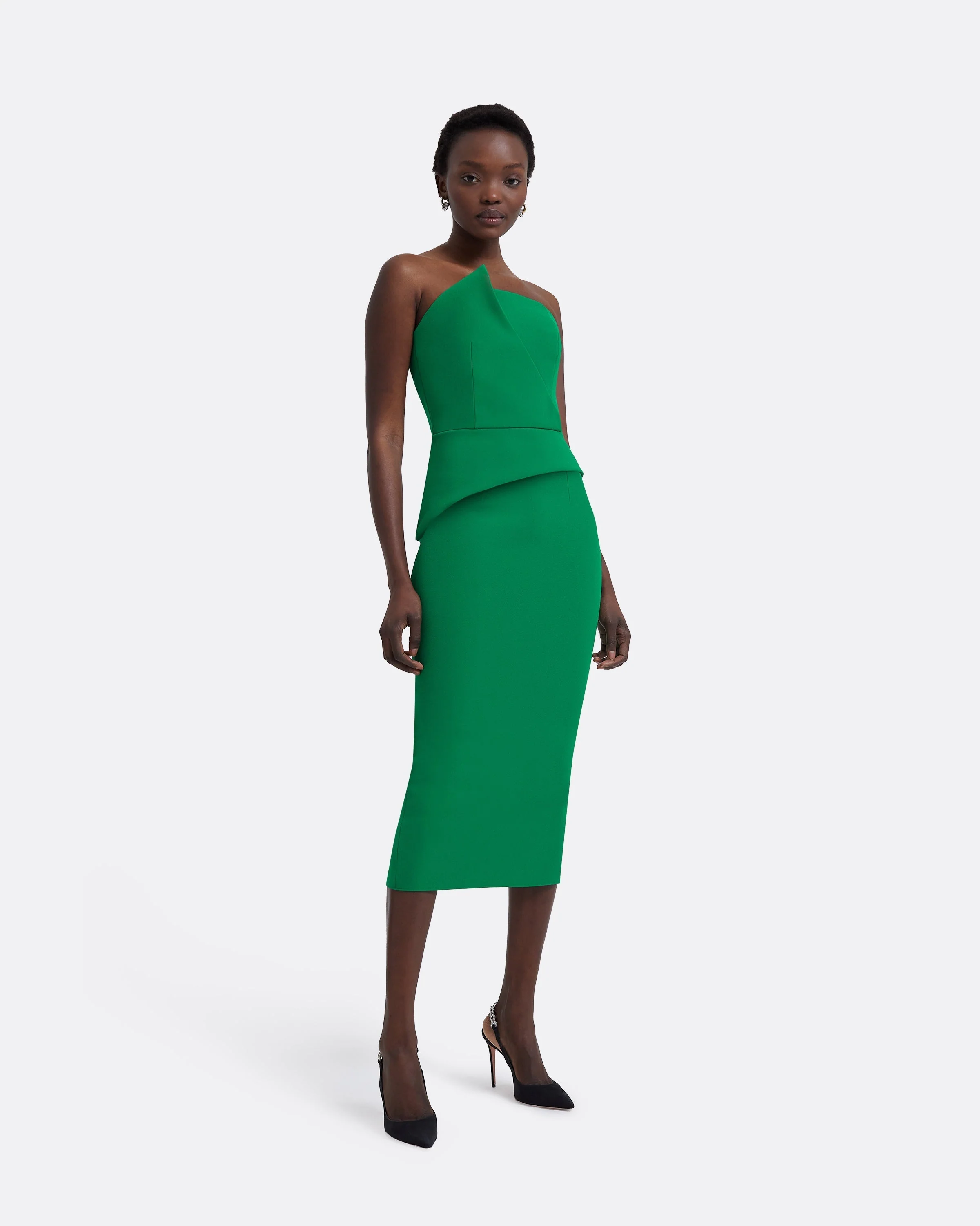 Delani Jewel Green Midi Dress - Image 13