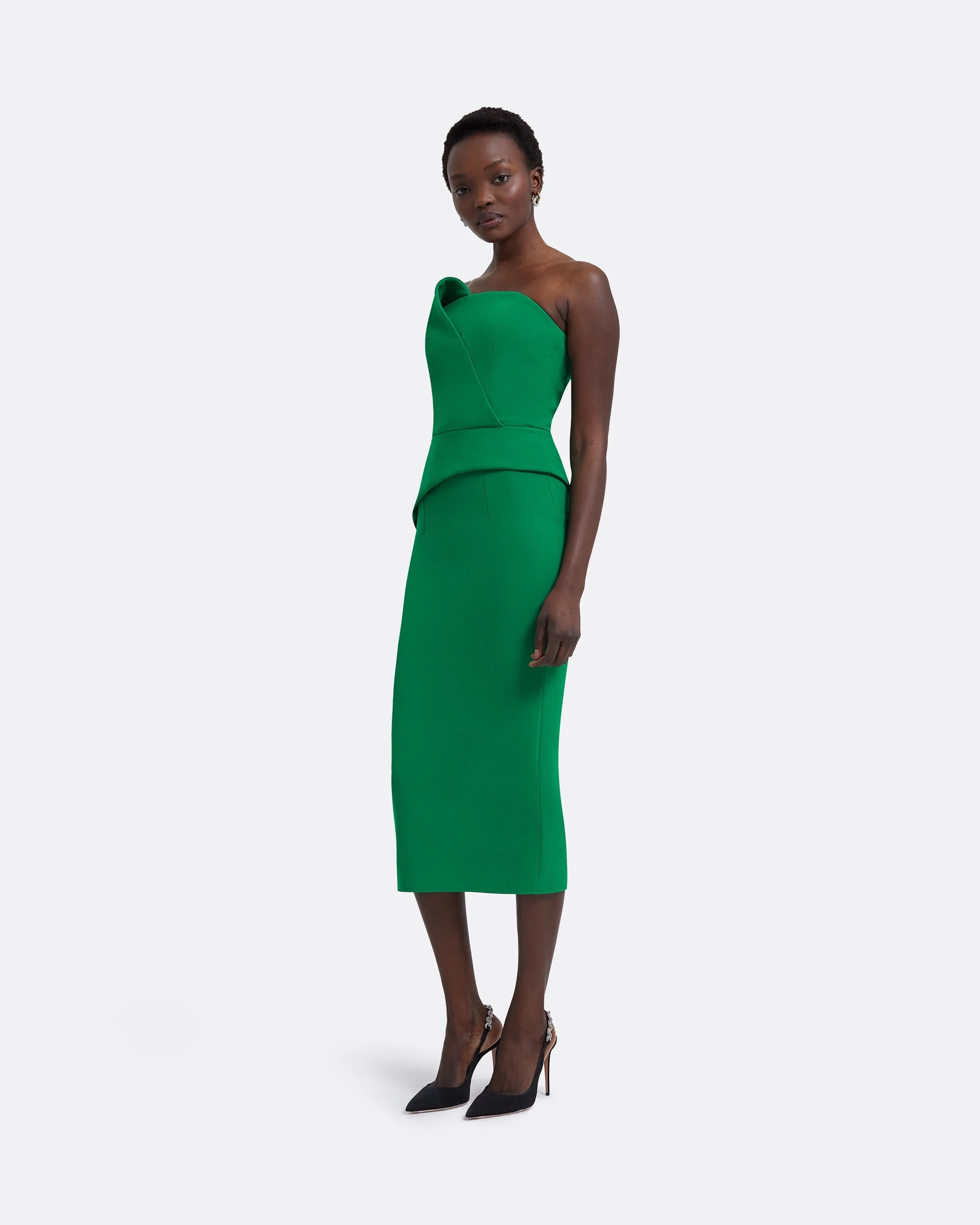 Delani Jewel Green Midi Dress - Image 16