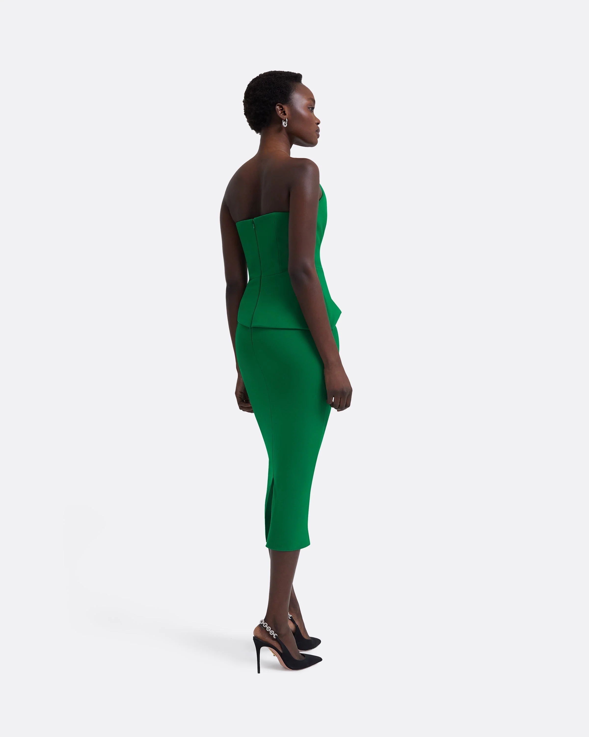 Delani Jewel Green Midi Dress - Image 8