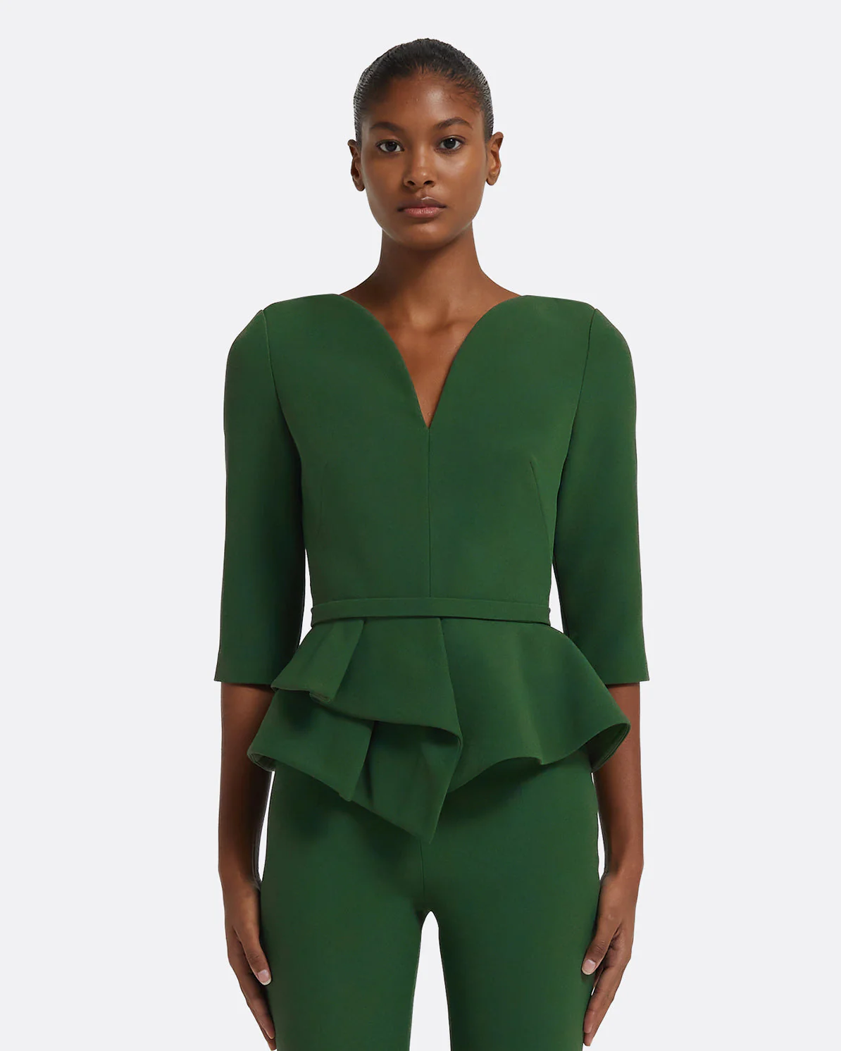 Dion Top in Moss Green - Image 7