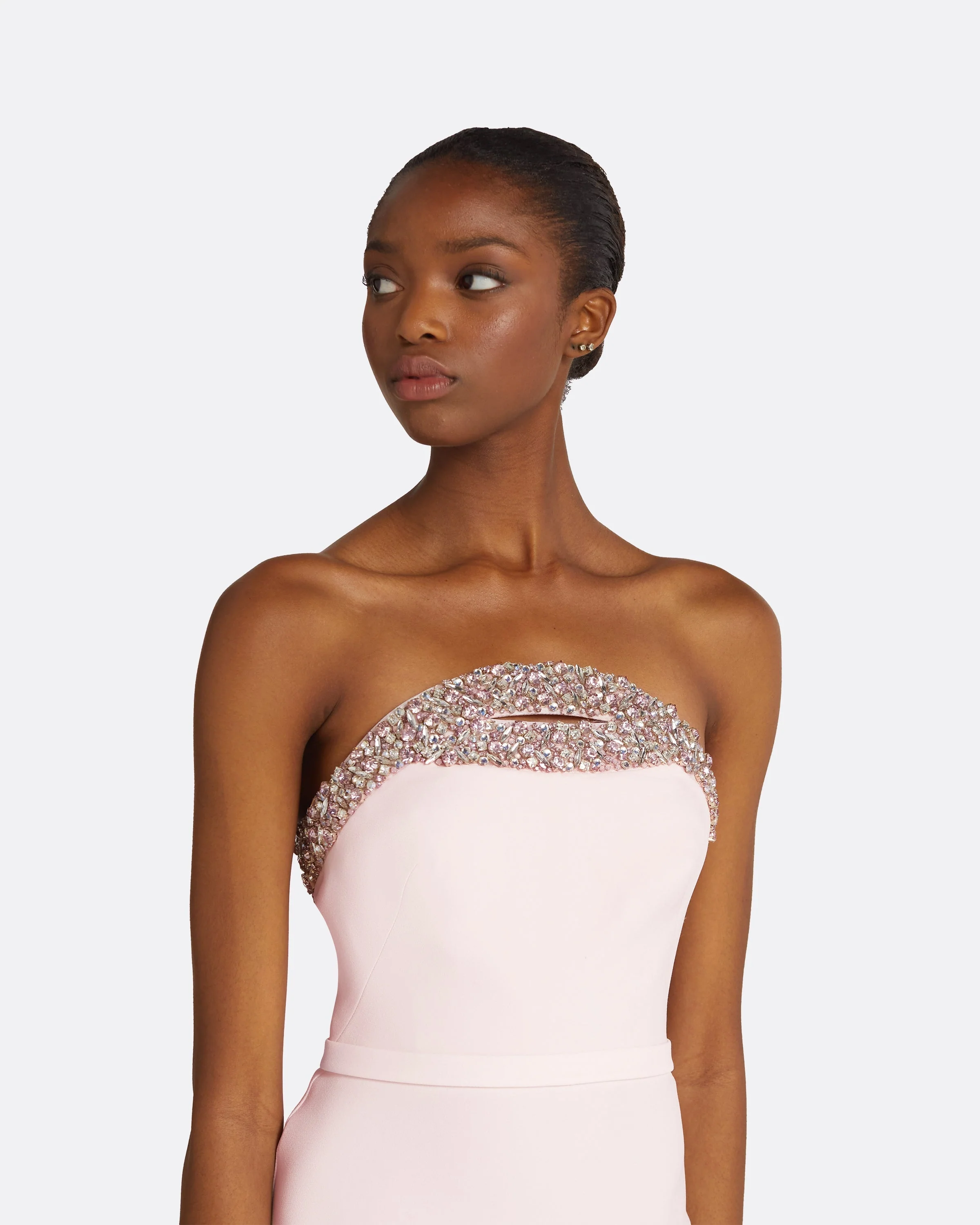 Donatella Barely Pink Long Dress - Image 8