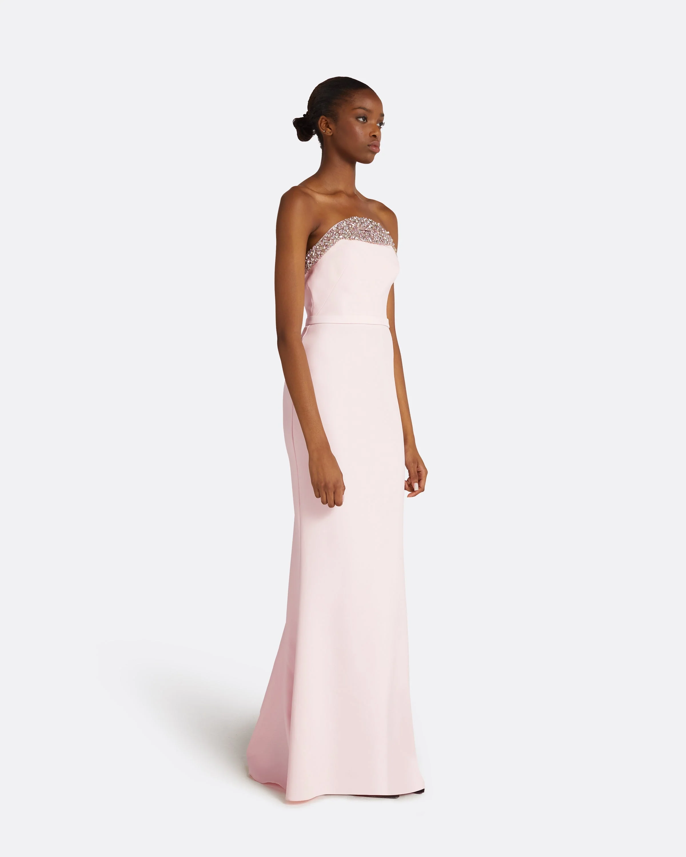 Donatella Barely Pink Long Dress - Image 9