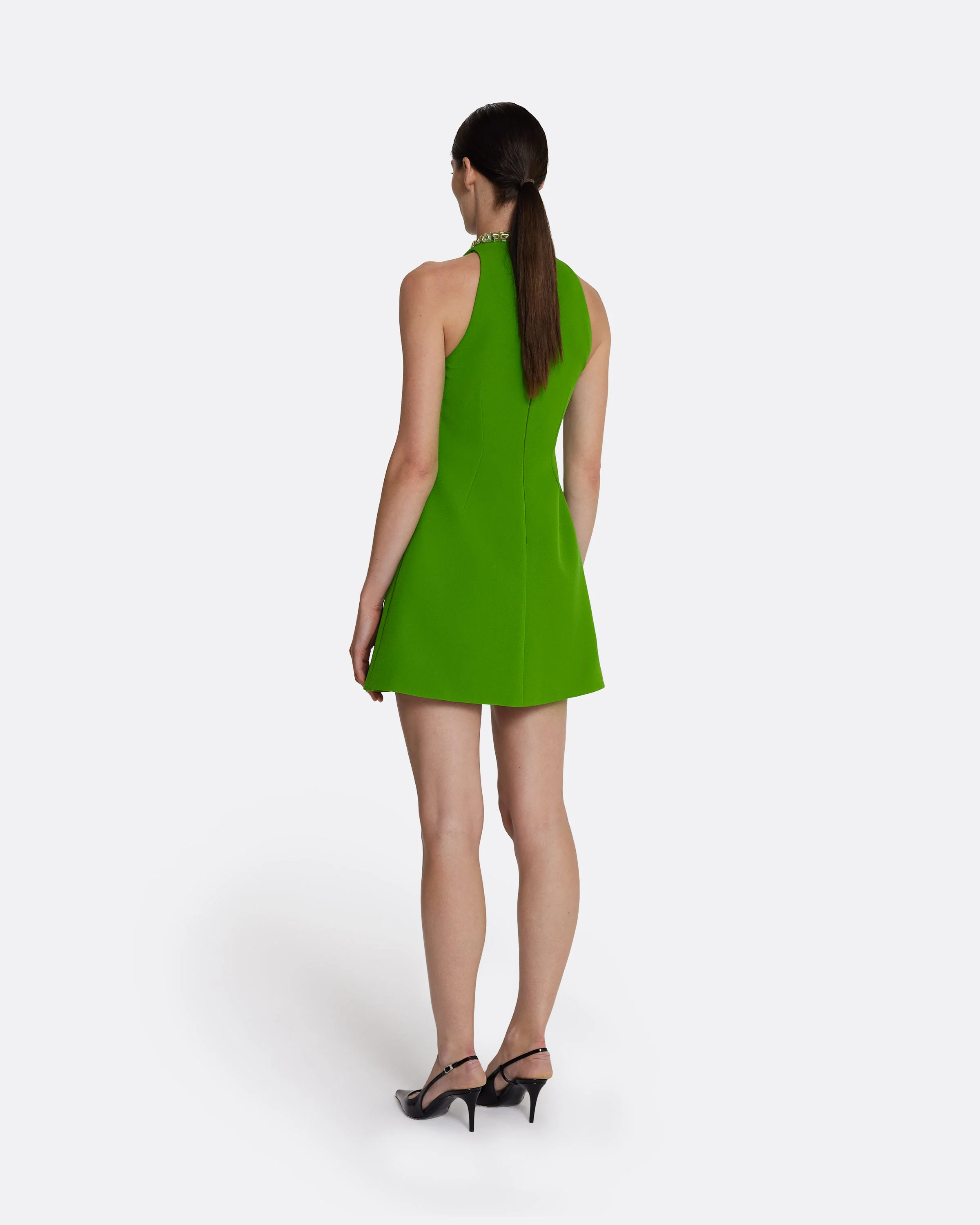 Dorella Short Dress in Verdant Green - Image 7