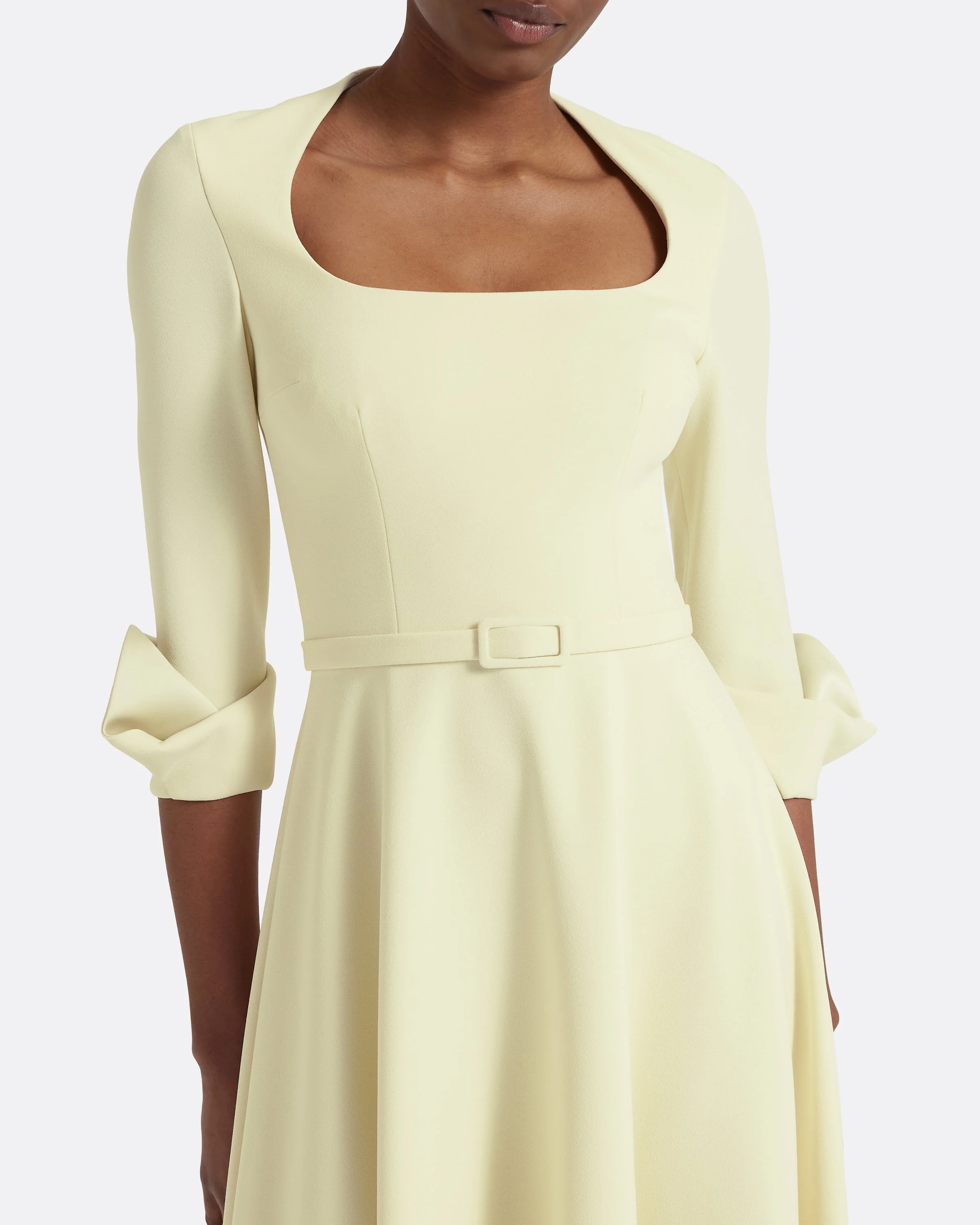 Ellis Midi Dress in Buttermilk - Image 3