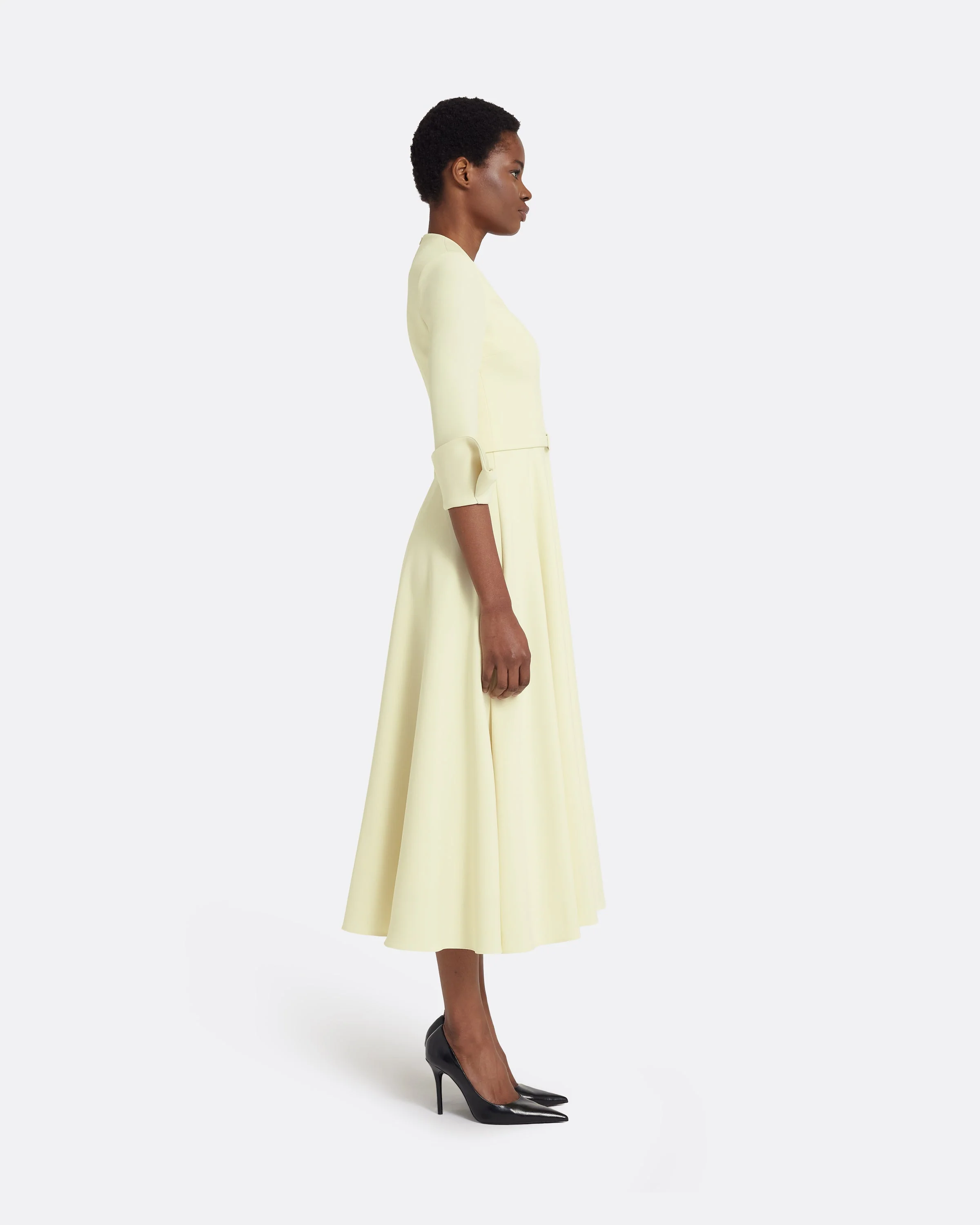 Ellis Midi Dress in Buttermilk - Image 4