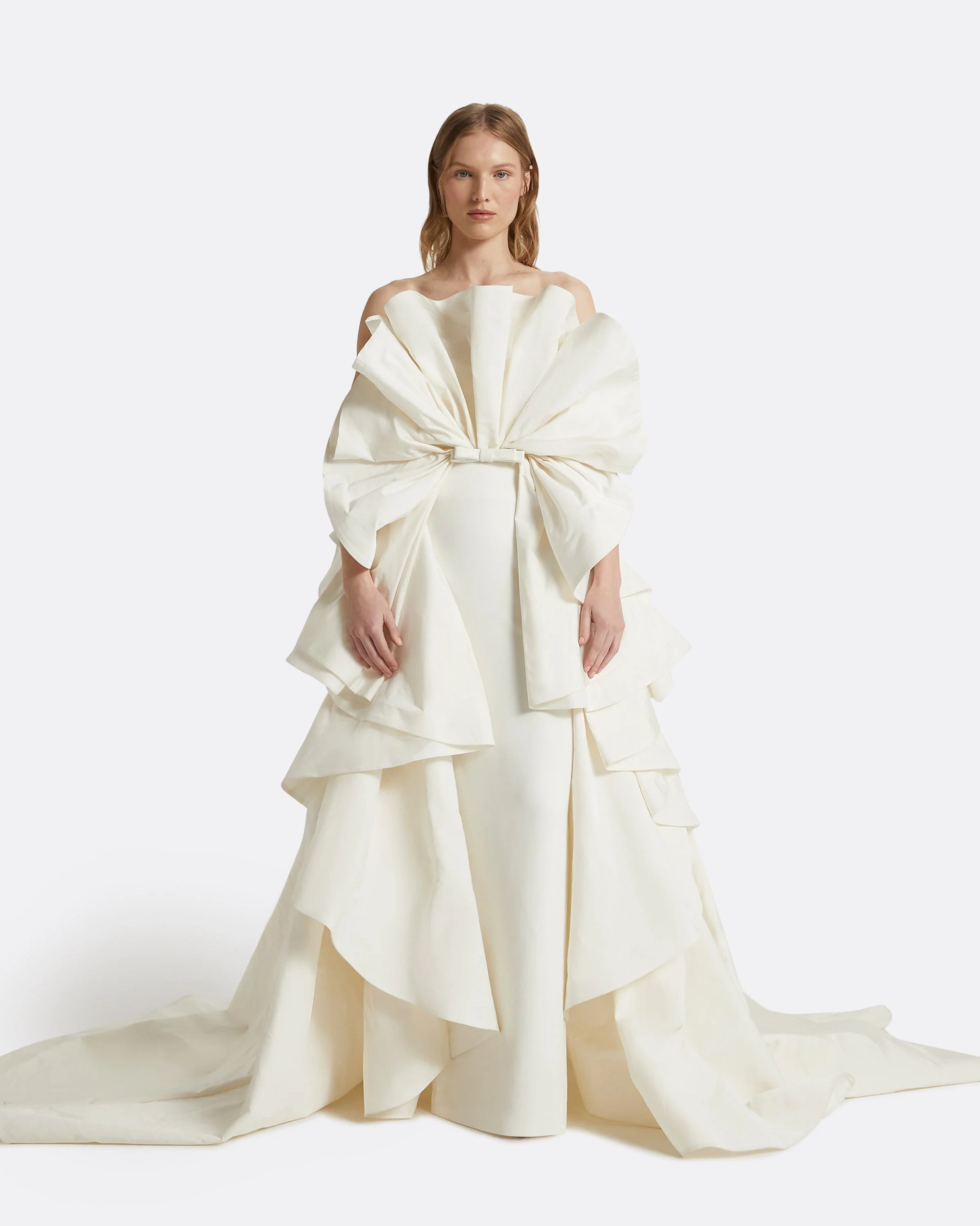 Elsie Ivory Long Dress - Image 6