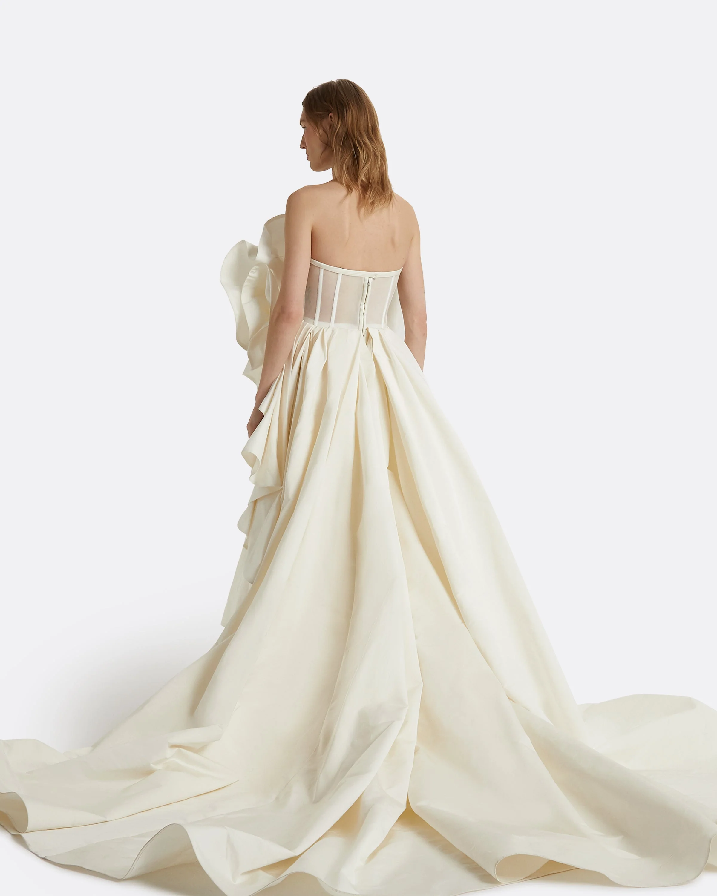 Elsie Ivory Long Dress - Image 7