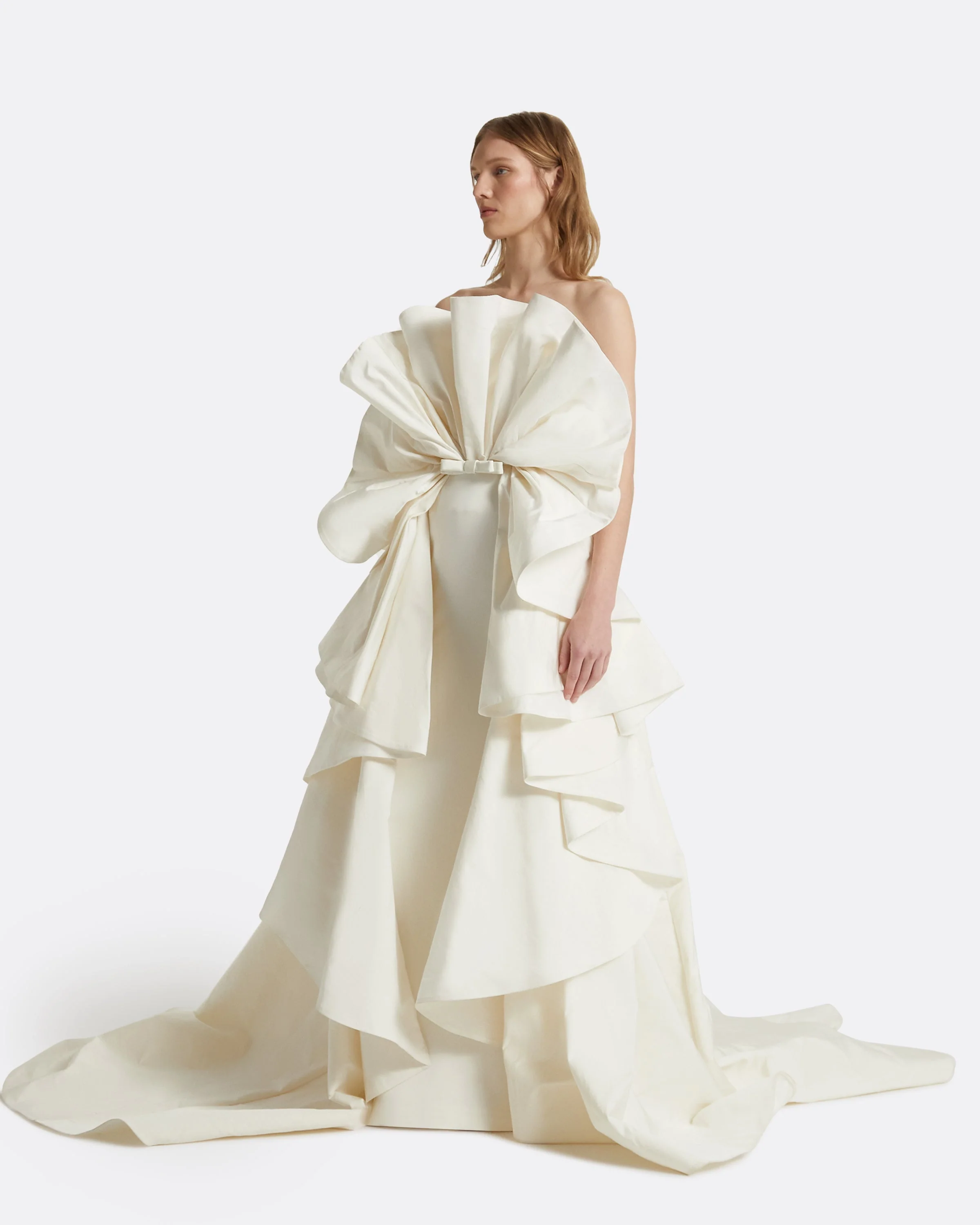 Elsie Ivory Long Dress - Image 9