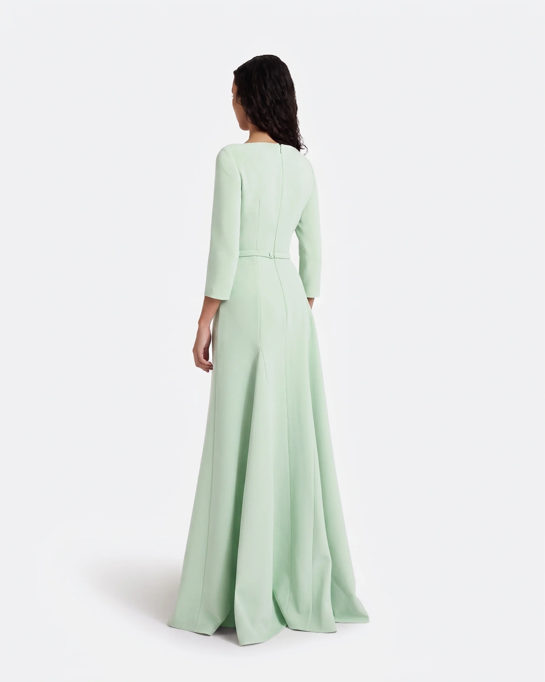 Emilia Long Dress in Sea Glass - Image 10