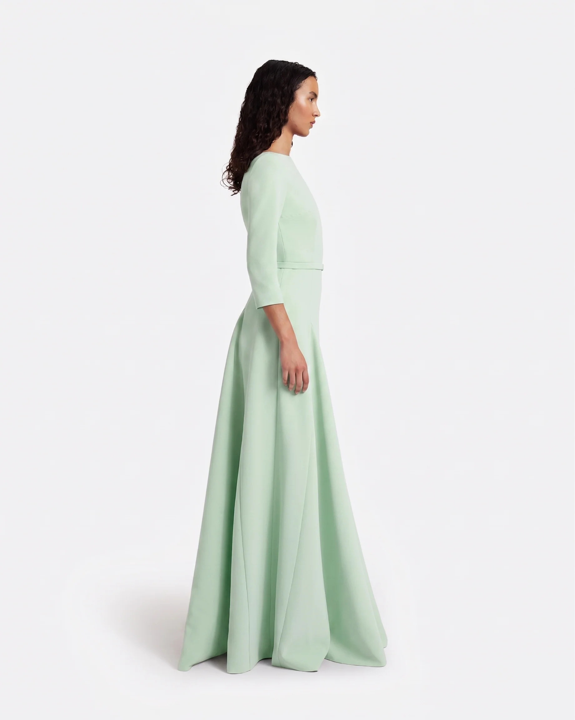 Emilia Long Dress in Sea Glass - Image 12