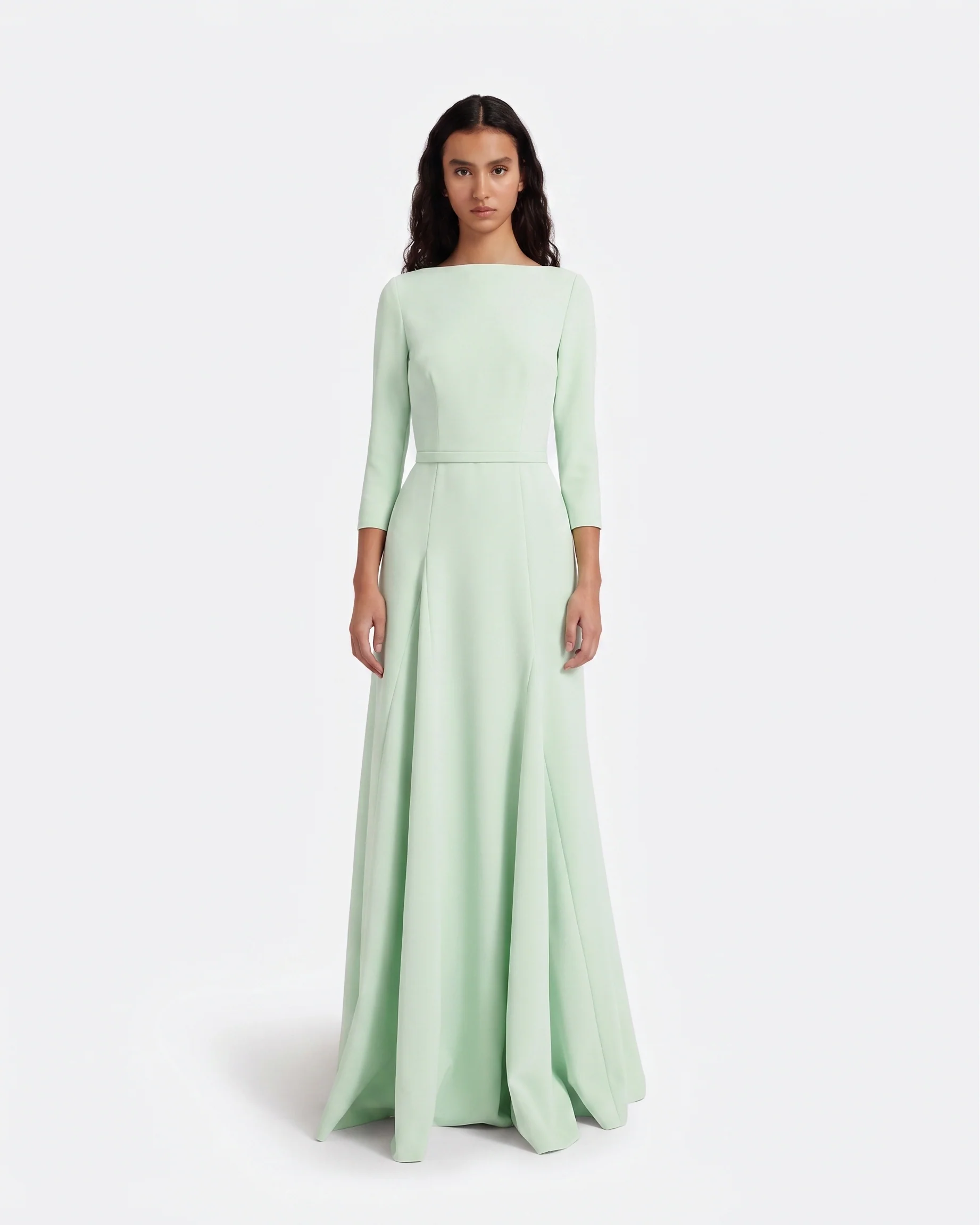 Emilia Long Dress in Sea Glass - Image 5