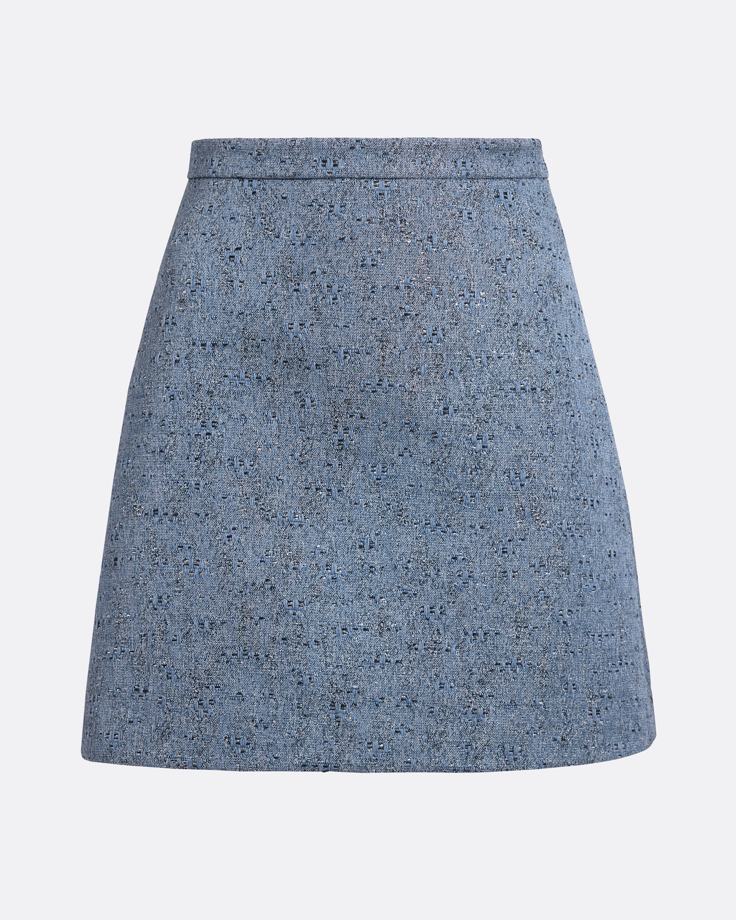 Estoria Mini Skirt in Denim Jacquard - Image 8