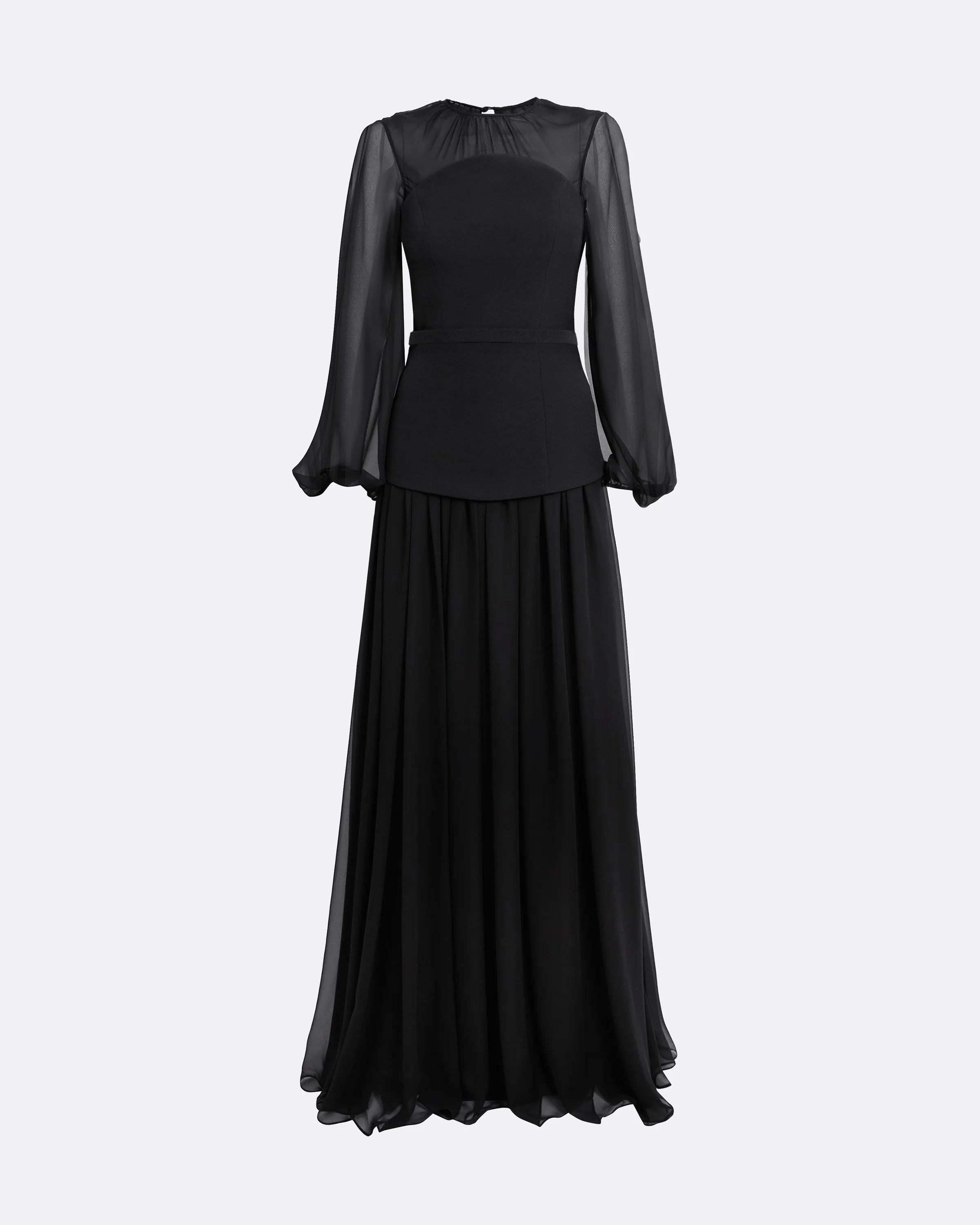 Finley Long Dress in Black - Image 10